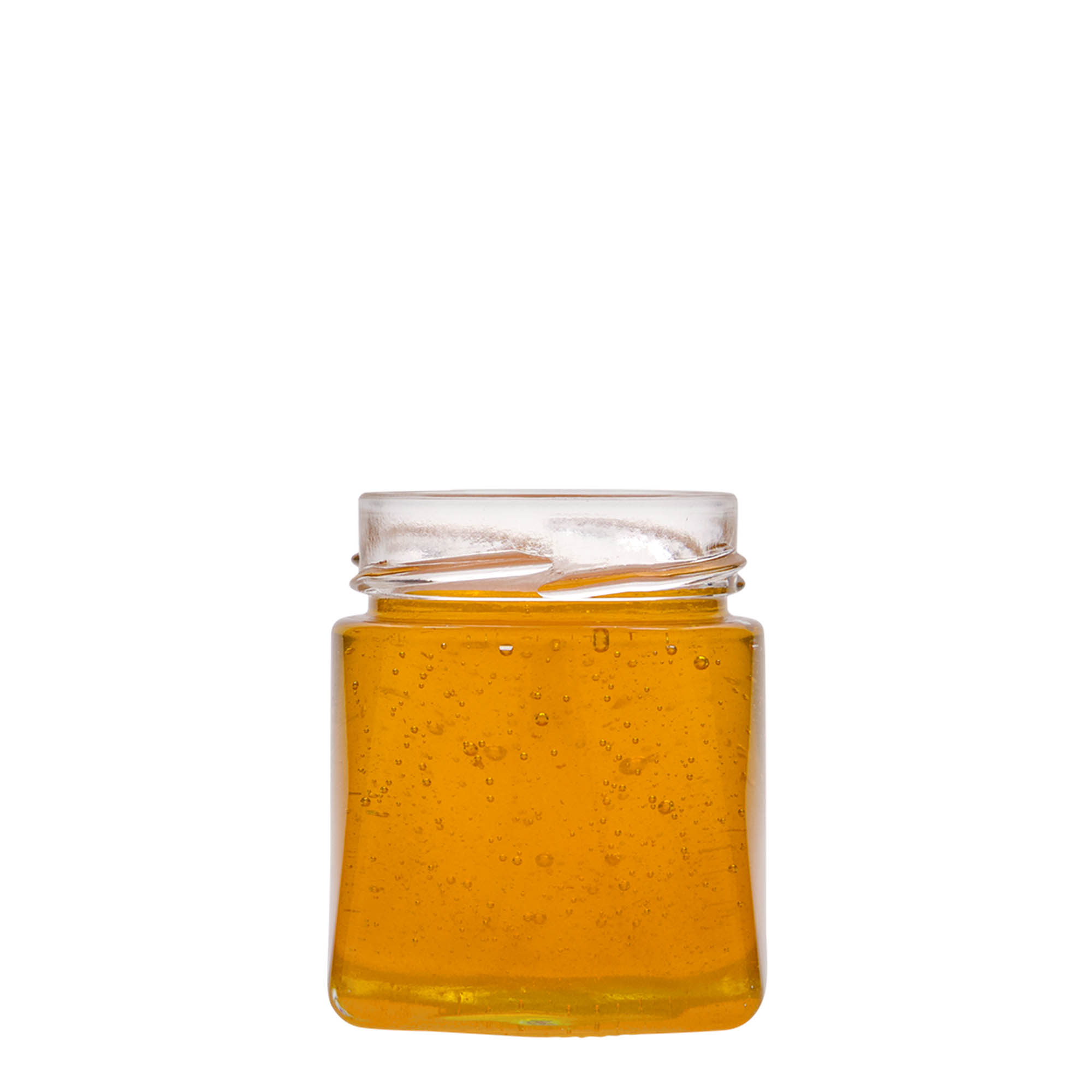 212 ml čtvercová sklenice 'Luxor', hrdlo: Deept-Twist-Off (DTO 63)