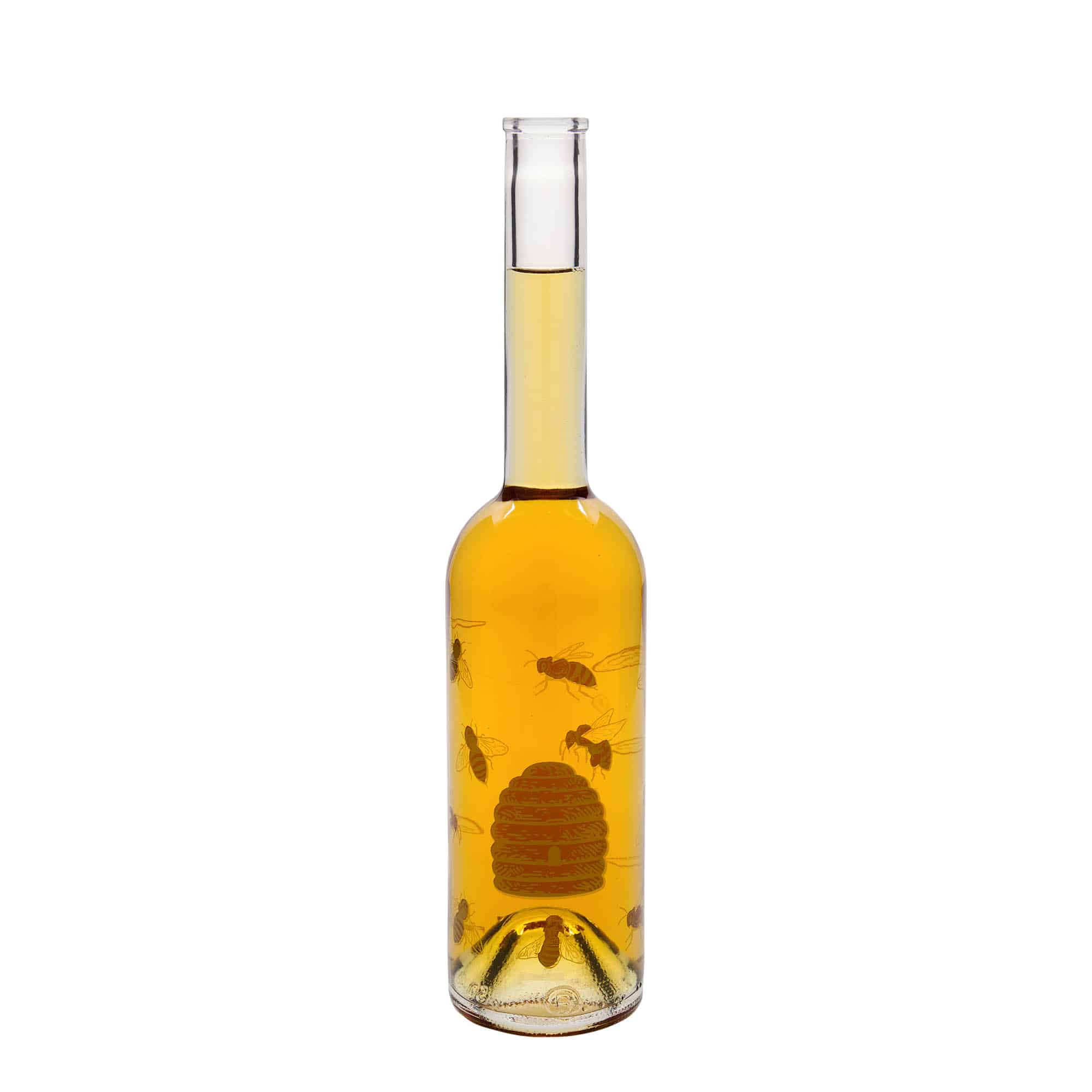 Skleněná lahev 500 ml 'Opera', motiv: Včely, uzávěr: korek