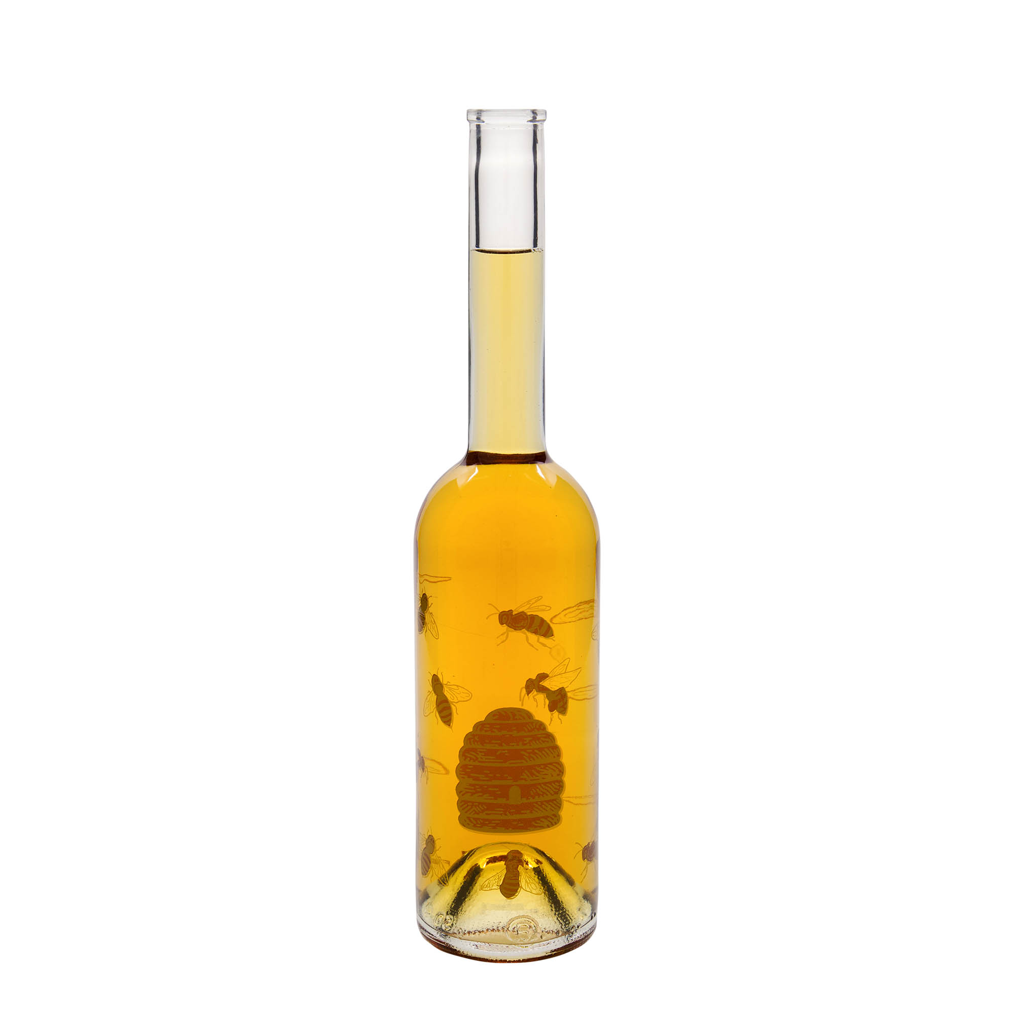 500 ml skleněná láhev 'Opera', motiv: včely, hrdlo: korek