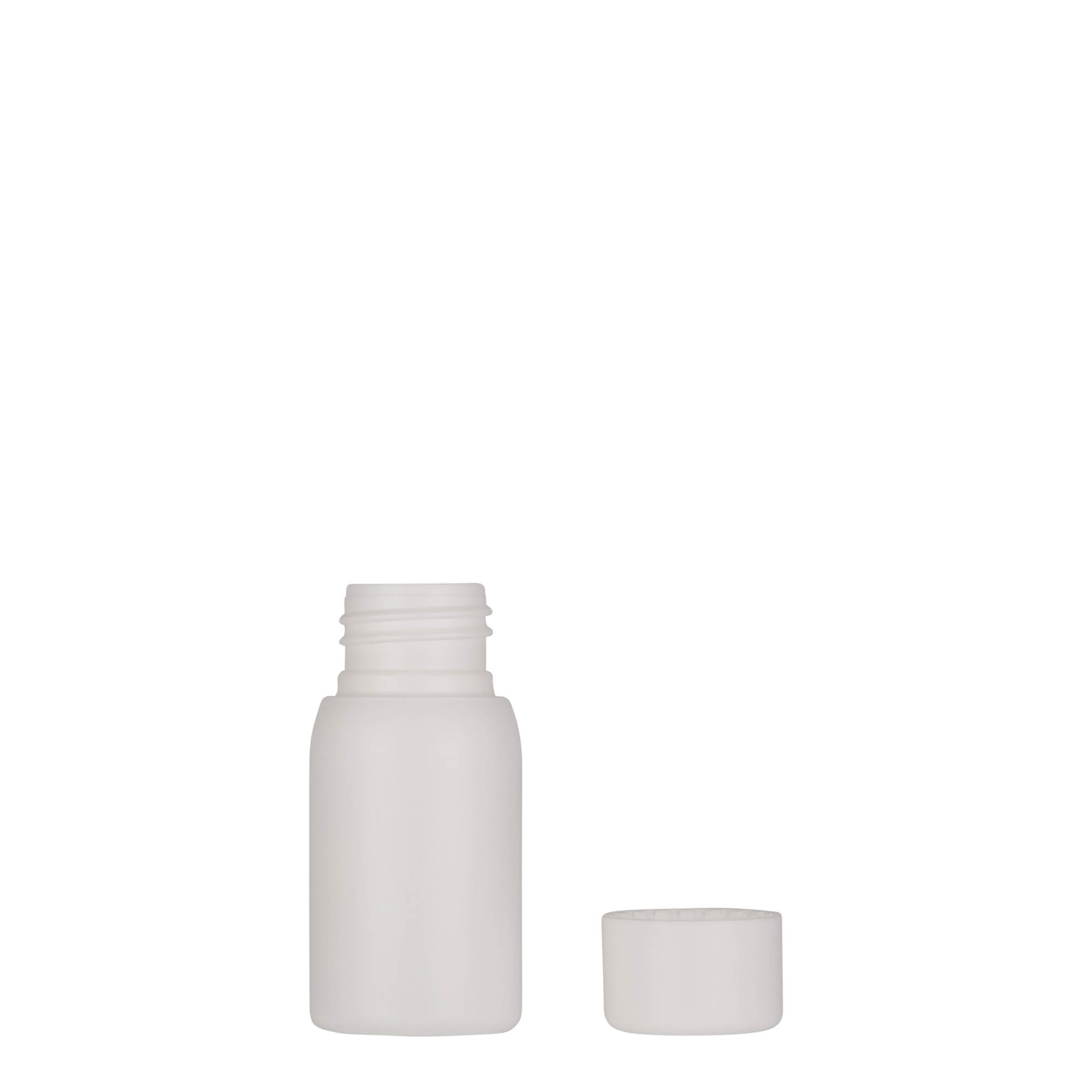 30 ml plastová láhev 'Tuffy', HDPE, bílá, hrdlo: 24/410
