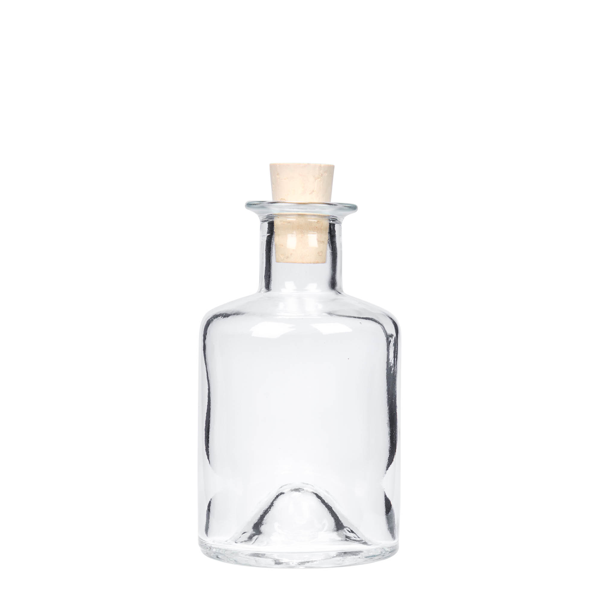 200 ml skleněná láhev lékárníka, hrdlo: korek