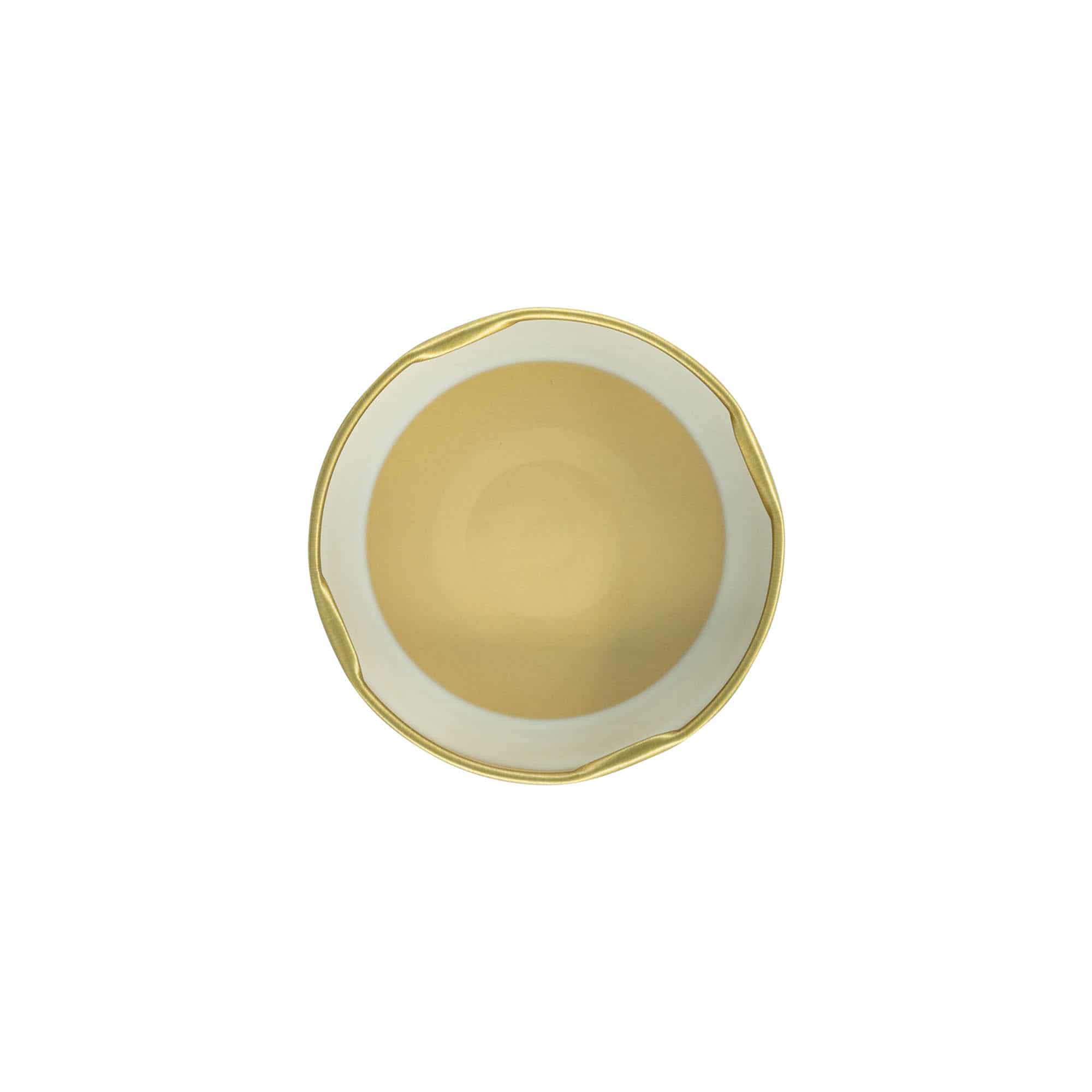 Uzávěr Deep Twist Off, pocínovaný plech, zlatý, pro ústí: Deep-TO 66