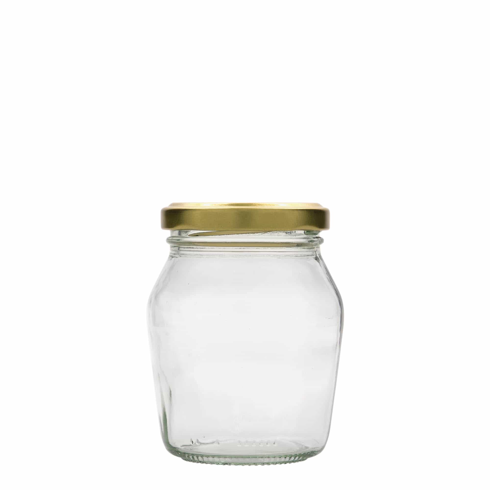 Baňatá, kulatá sklenice 180 ml, uzávěr: Twist Off (TO 58)