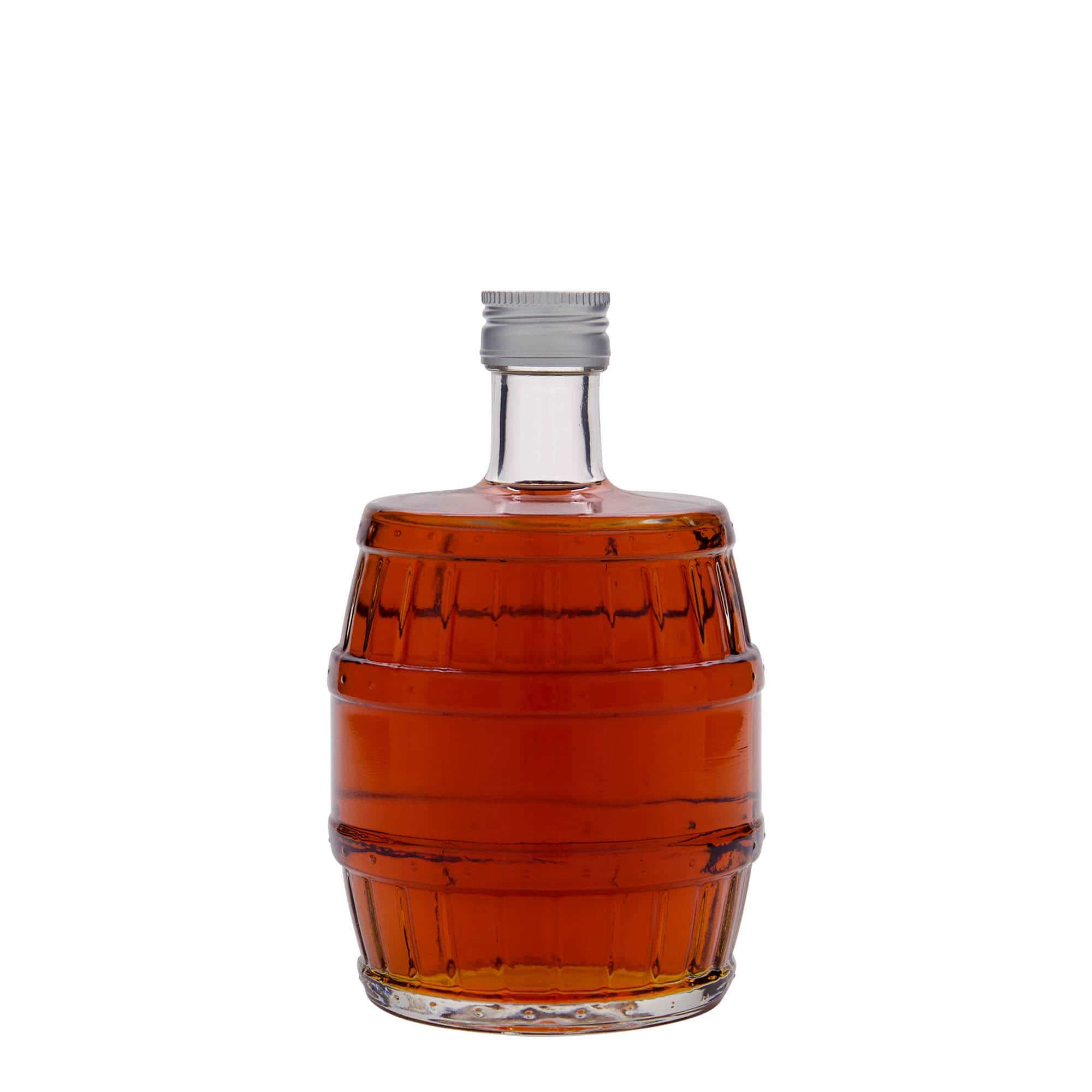 500 ml skleněná láhev 'sud', hrdlo: PP 28