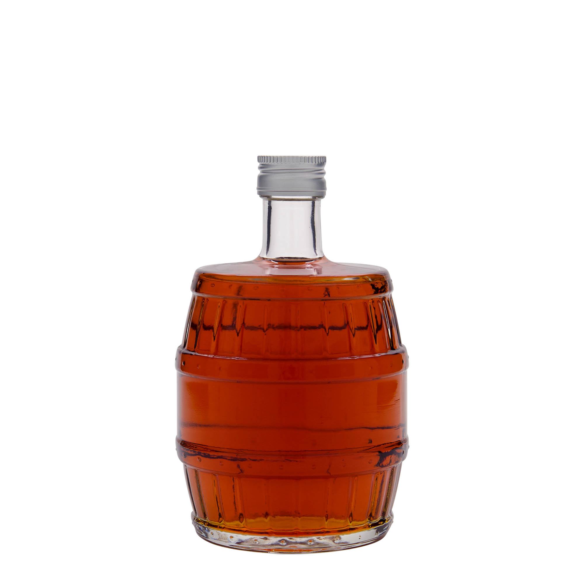 500 ml skleněná láhev 'sud', hrdlo: PP 28
