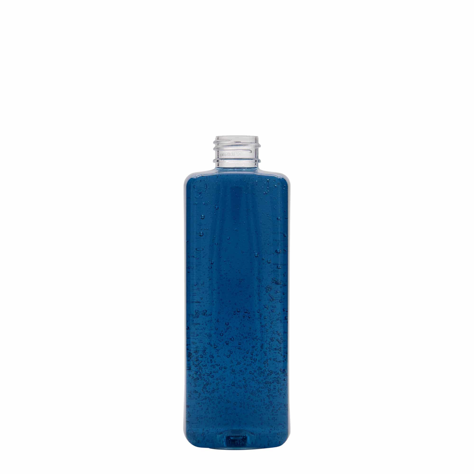 PET lahev 300 ml 'Karl', čtvercová, plast, ústí: GPI 24/410