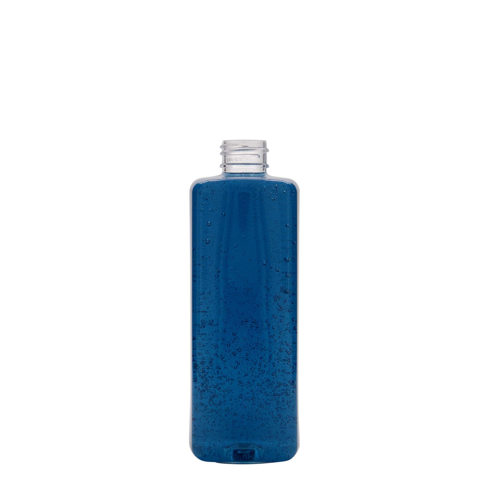 300 ml PET láhev 'Karl', čtvercová, plast, hrdlo: 24/410