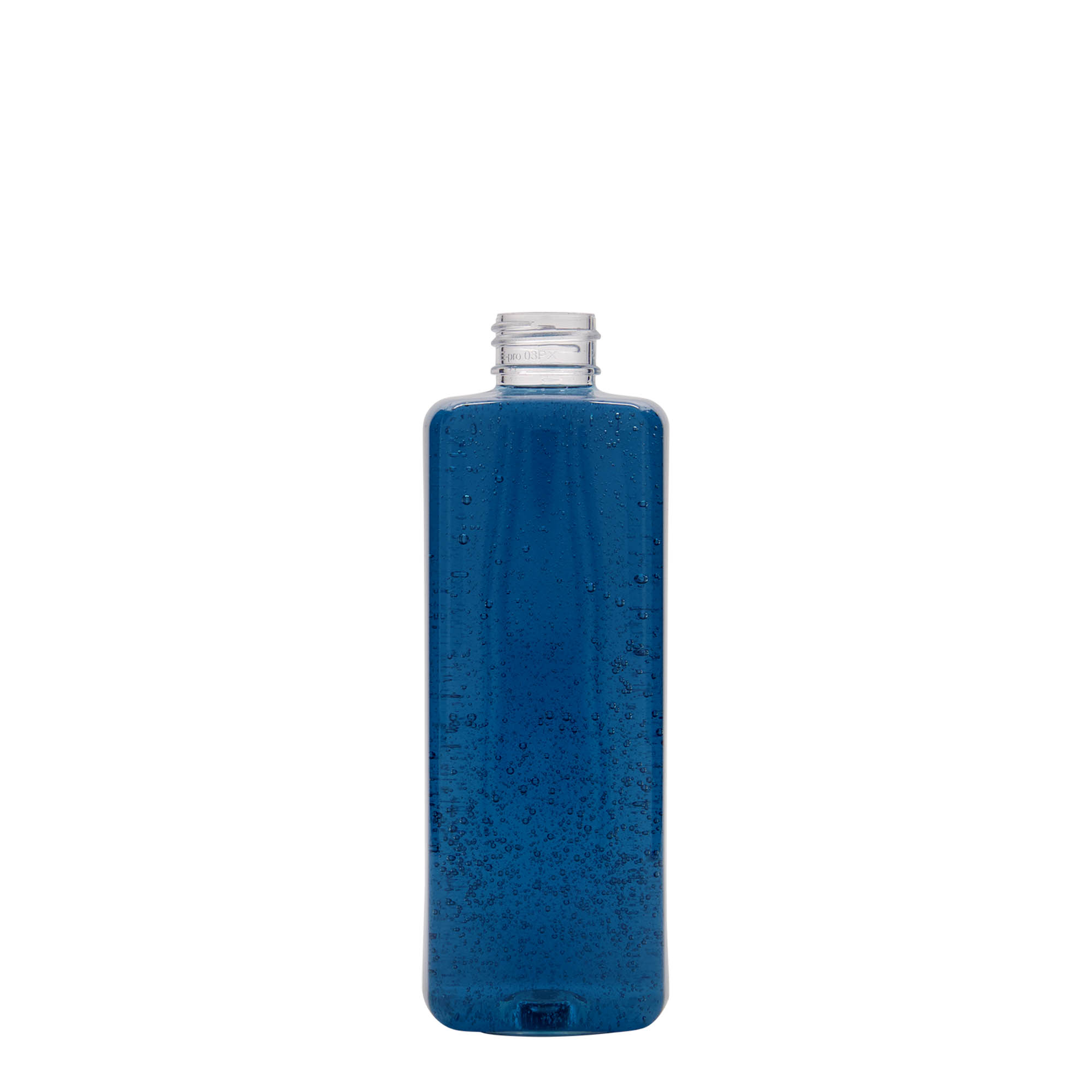 300 ml PET láhev 'Karl', čtvercová, plast, hrdlo: 24/410