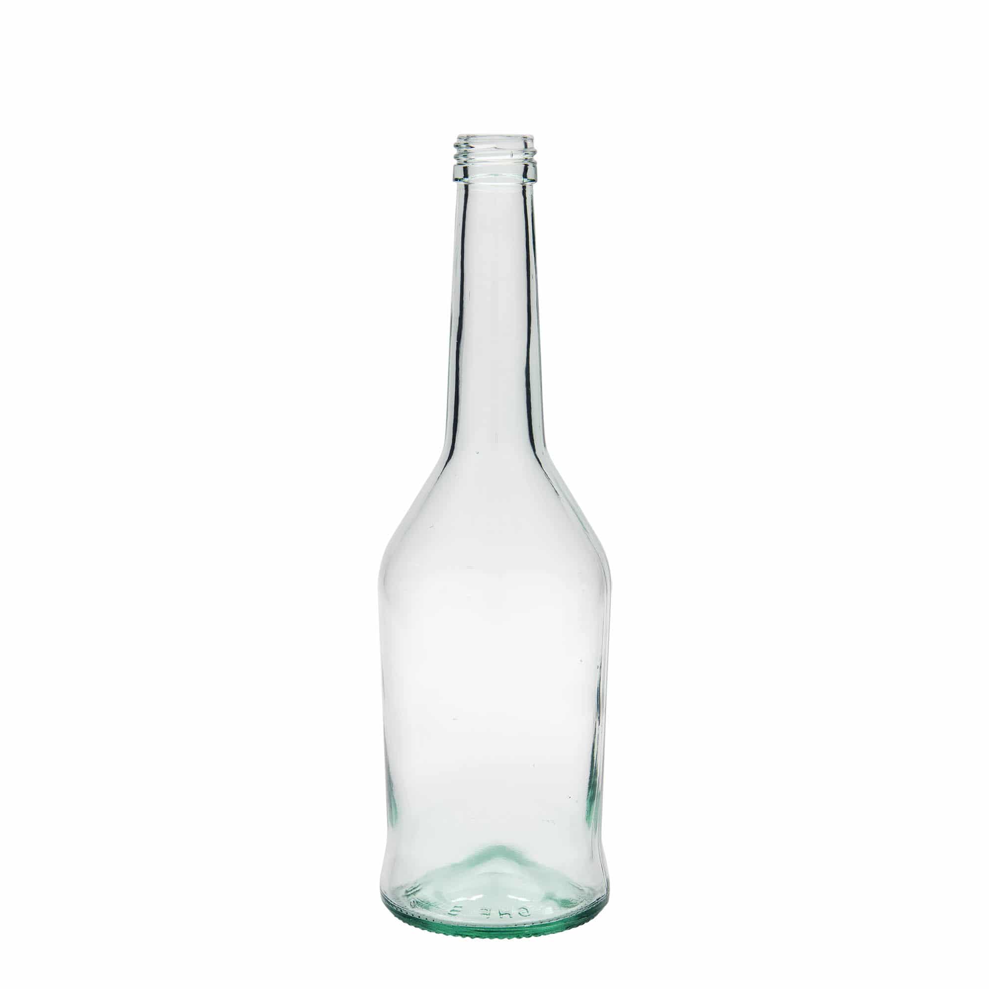 500 ml skleněná láhev na lihoviny, hrdlo: PP 28