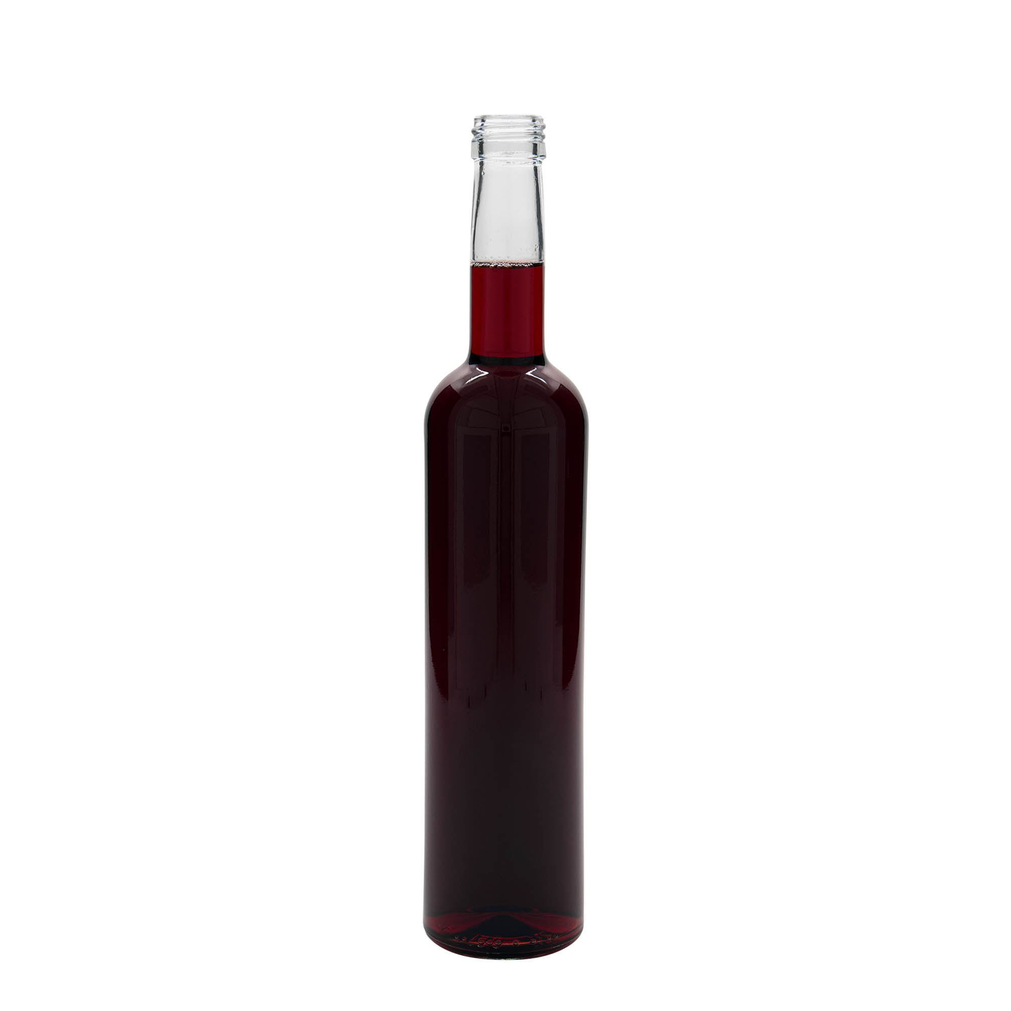 500 ml skleněná láhev „Bordeaux“, hrdlo: PP 28