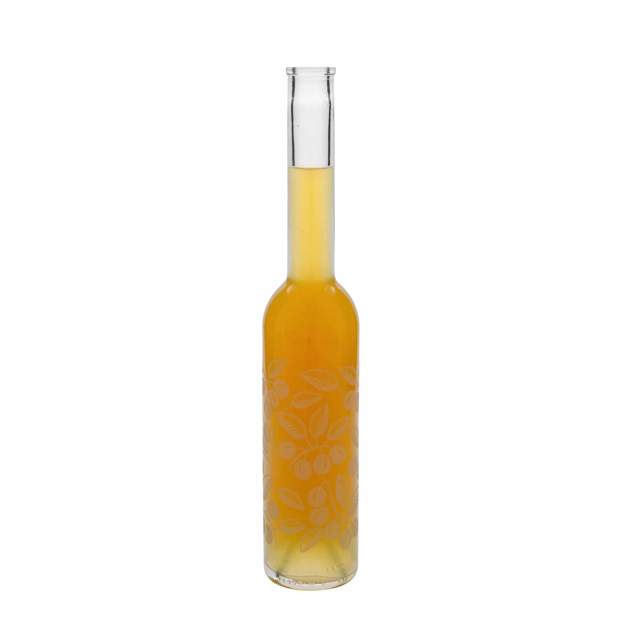 350 ml skleněná láhev 'Opera', motiv: mirabelky, hrdlo: korek