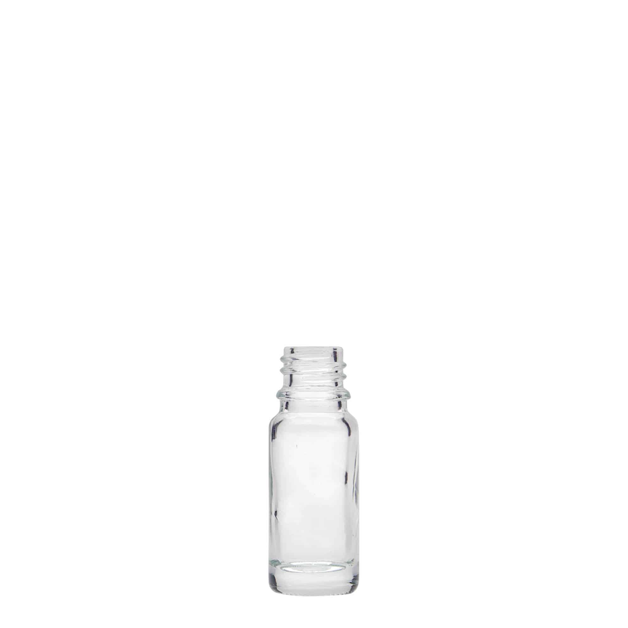 10 ml lékovka, sklo, hrdlo: DIN 18