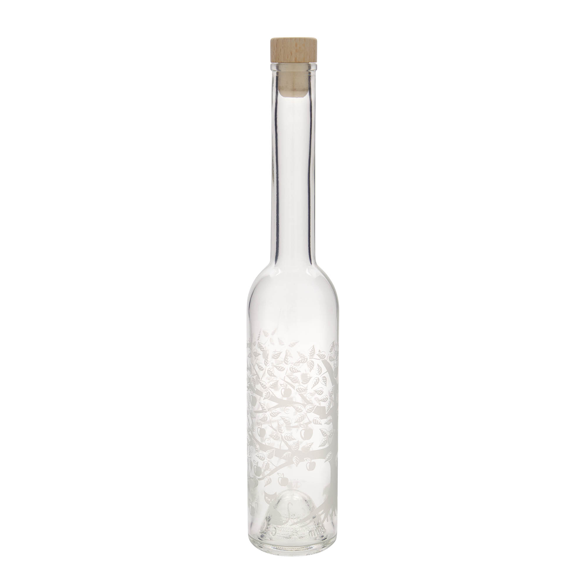 350 ml skleněná láhev 'Opera', motiv: Jabloň, hrdlo: korek 350 ml skleněná láhev 'Opera', motiv: Jabloň, hrdlo: korek