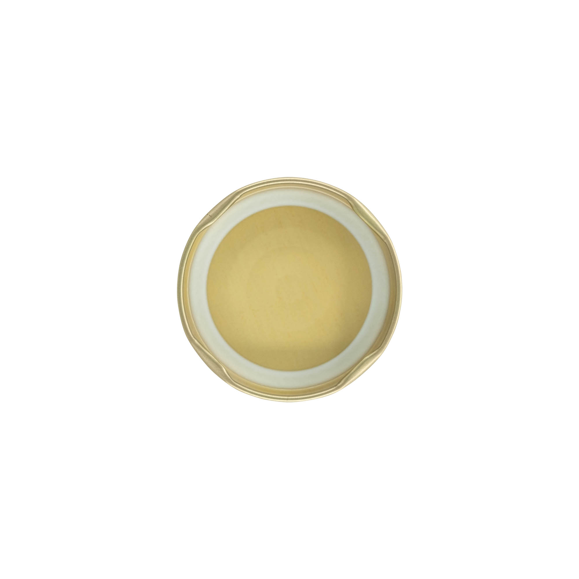 Twist-Off víčko, bílý plech, zlaté, pro hrdlo: TO 58 Twist-Off víčko, bílý plech, zlaté, pro hrdlo: TO 58