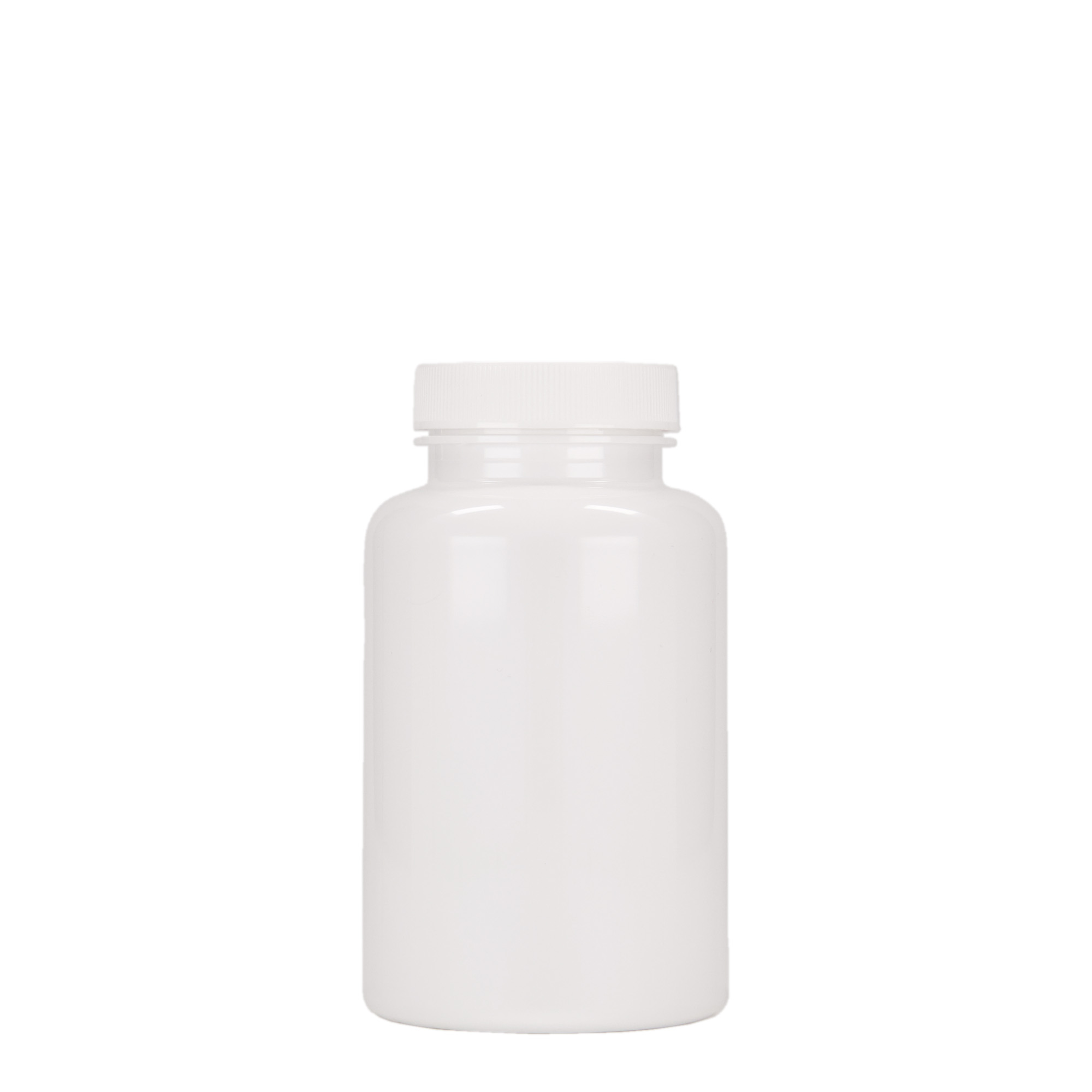 PET dóza 250 ml, plast, bílá, uzávěr: GPI 45/400