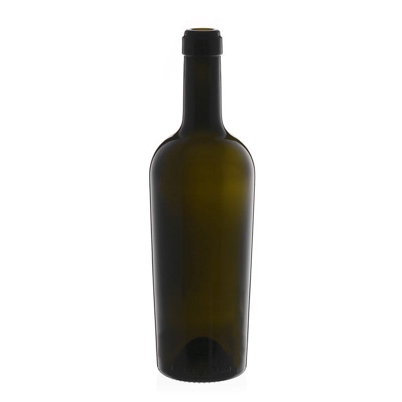 750 ml láhev na víno 'Imperiale', starozelená, hrdlo: korek