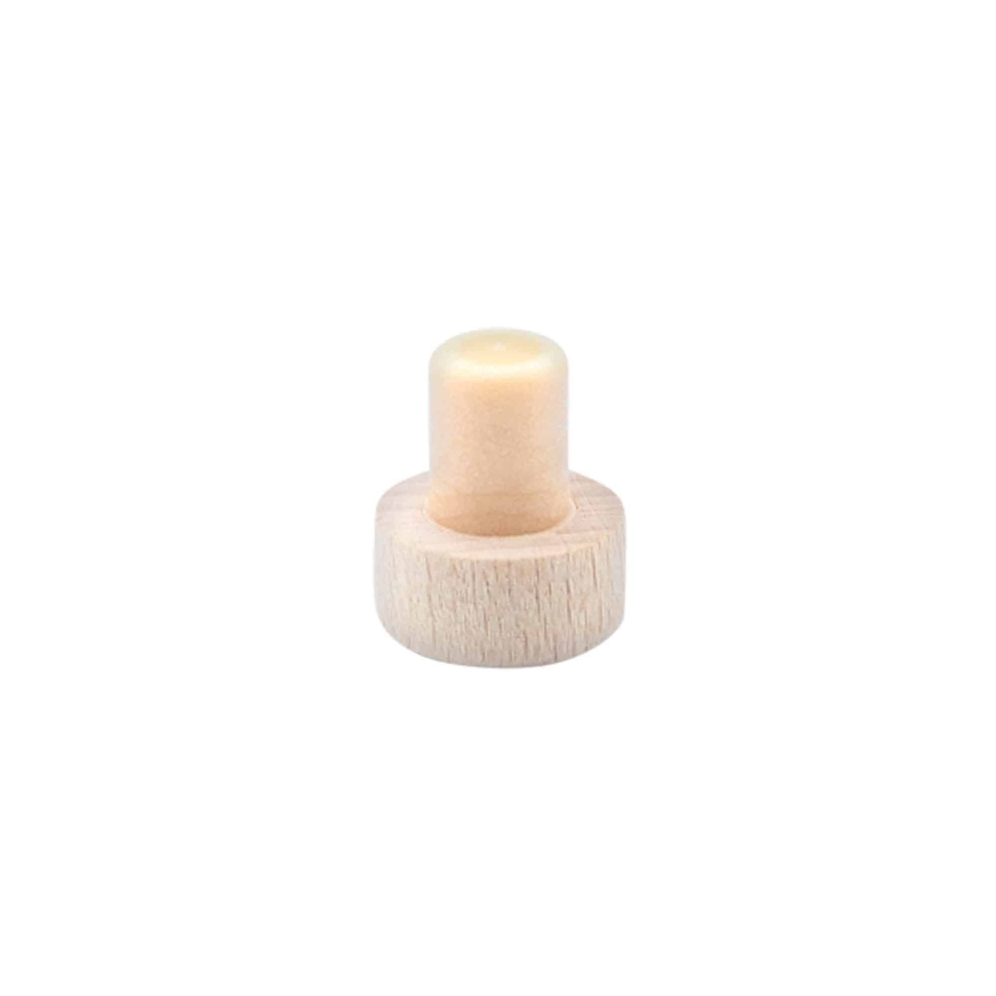 Rukojeť korku 11 mm, dřevo/plast, pro hrdlo: korek