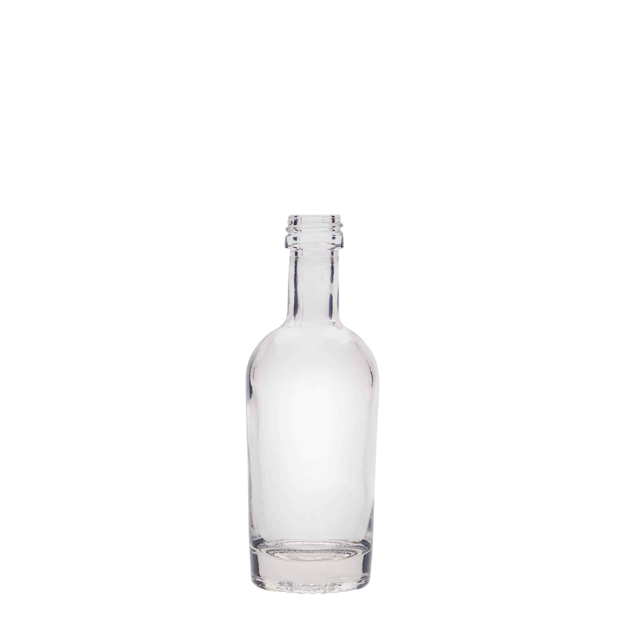Skleněná lahev 50 ml 'Pepe', uzávěr: PP 18 Skleněná lahev 50 ml 'Pepe', uzávěr: PP 18