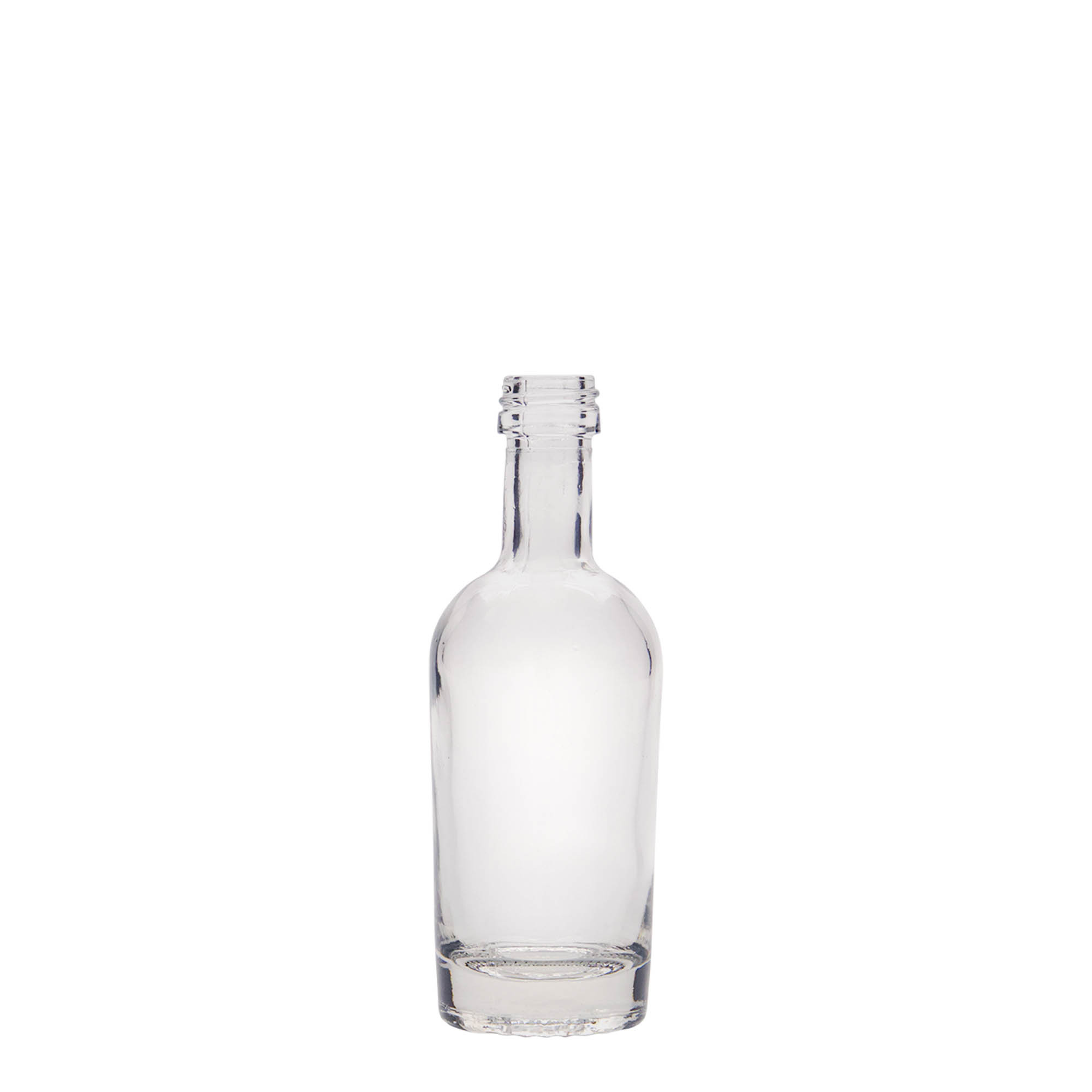 50 ml skleněná lahvička 'Pepe', hrdlo: PP 18 50 ml skleněná lahvička 'Pepe', hrdlo: PP 18