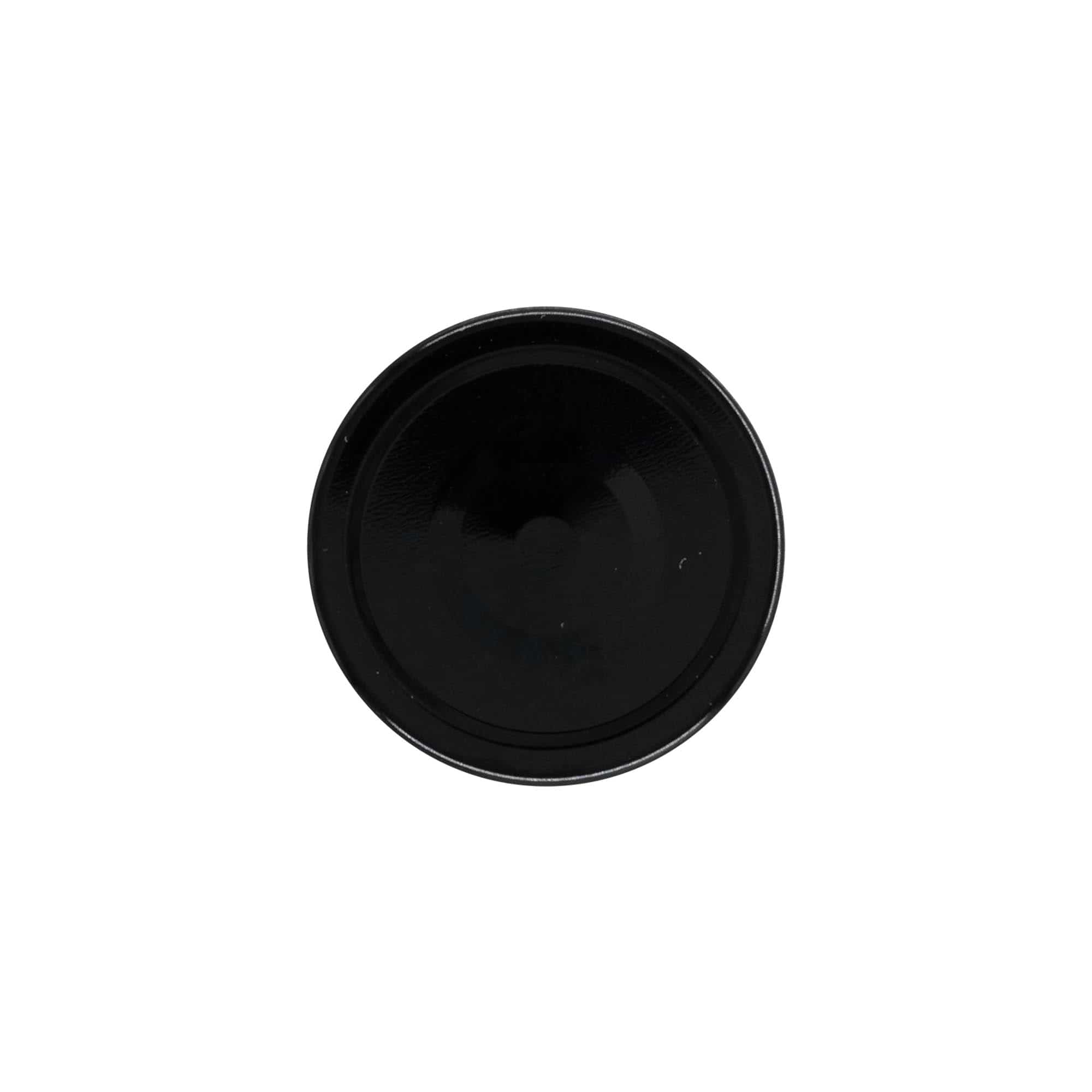 Uzávěr Deep Twist Off, pocínovaný plech, černý, pro ústí: Deep-TO 66