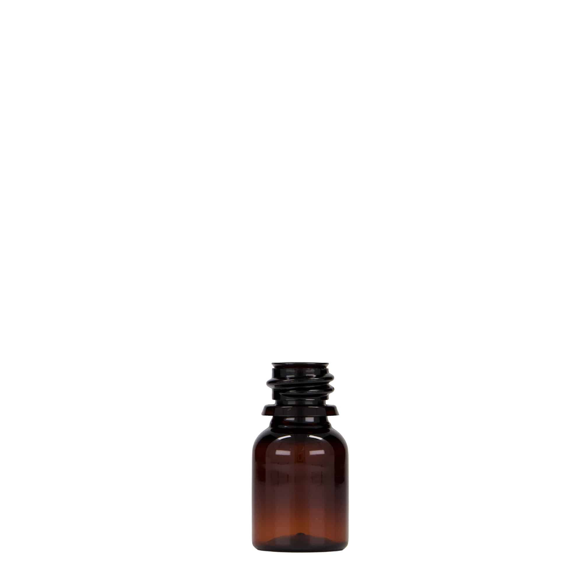 Lékovka PET 10 ml 'Easy Living', hnědá, plast, ústí: DIN 18 Lékovka PET 10 ml 'Easy Living', hnědá, plast, ústí: DIN 18