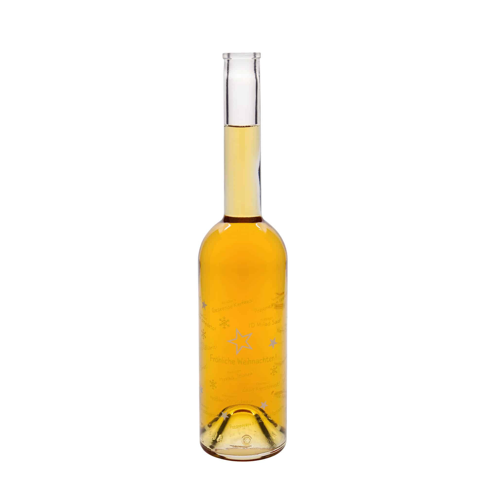 Skleněná lahev 500 ml 'Opera', motiv: Vánoce ve světě, uzávěr: korek