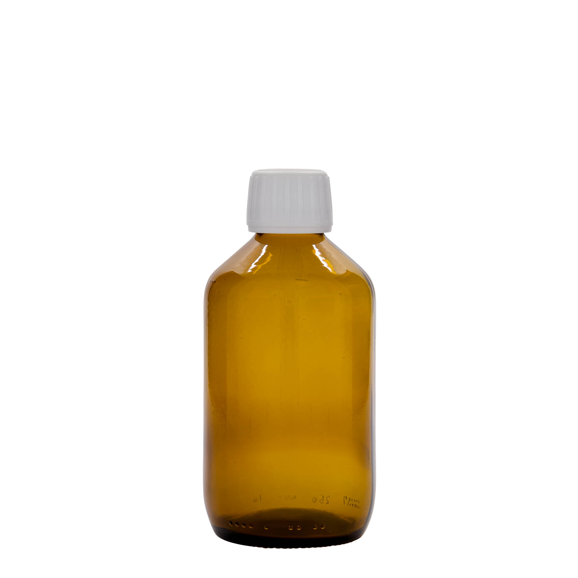 250 ml lékovka, hnědá, sklo, hrdlo: PP 28