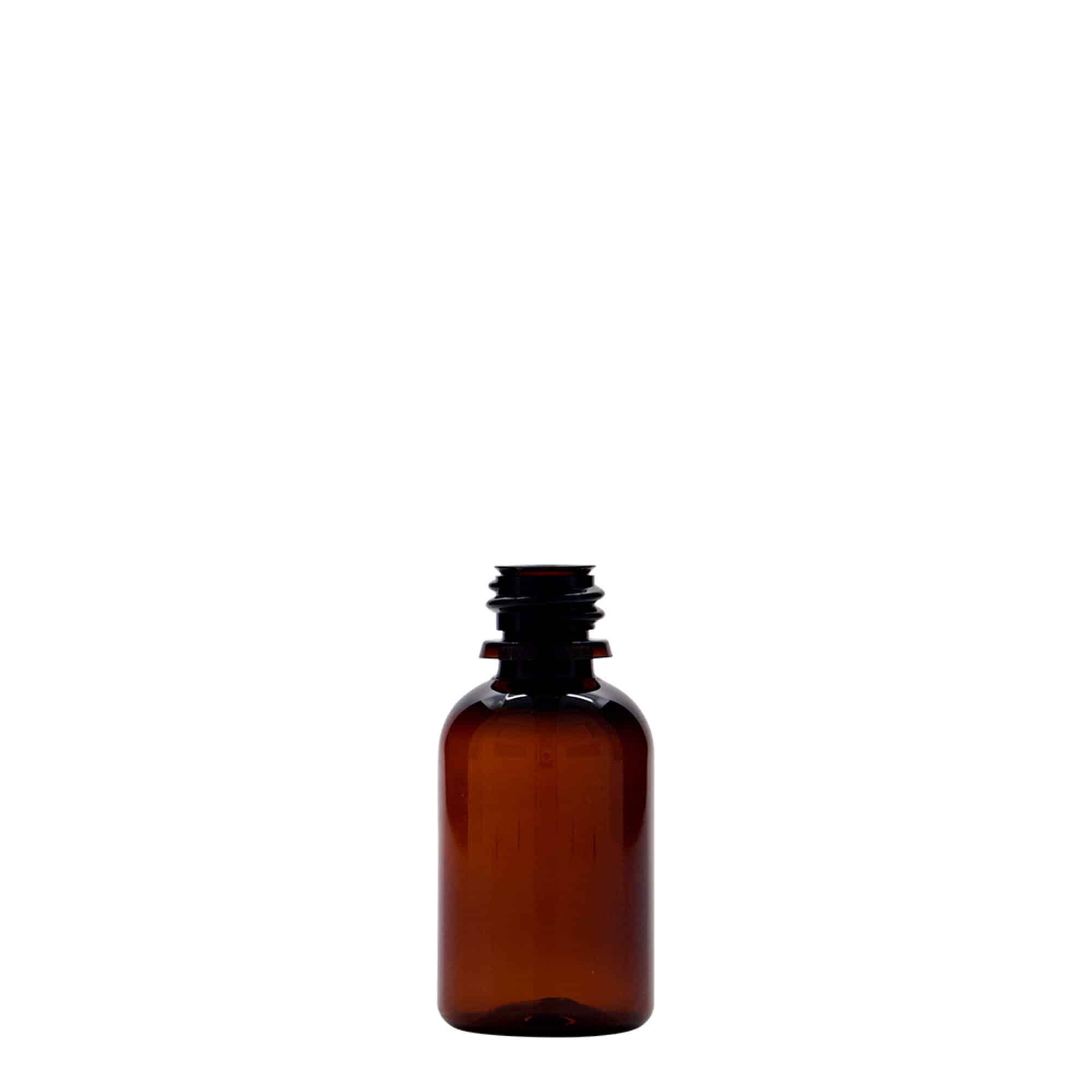 Lékovka PET 30 ml 'Easy Living', hnědá, plast, ústí: DIN 18