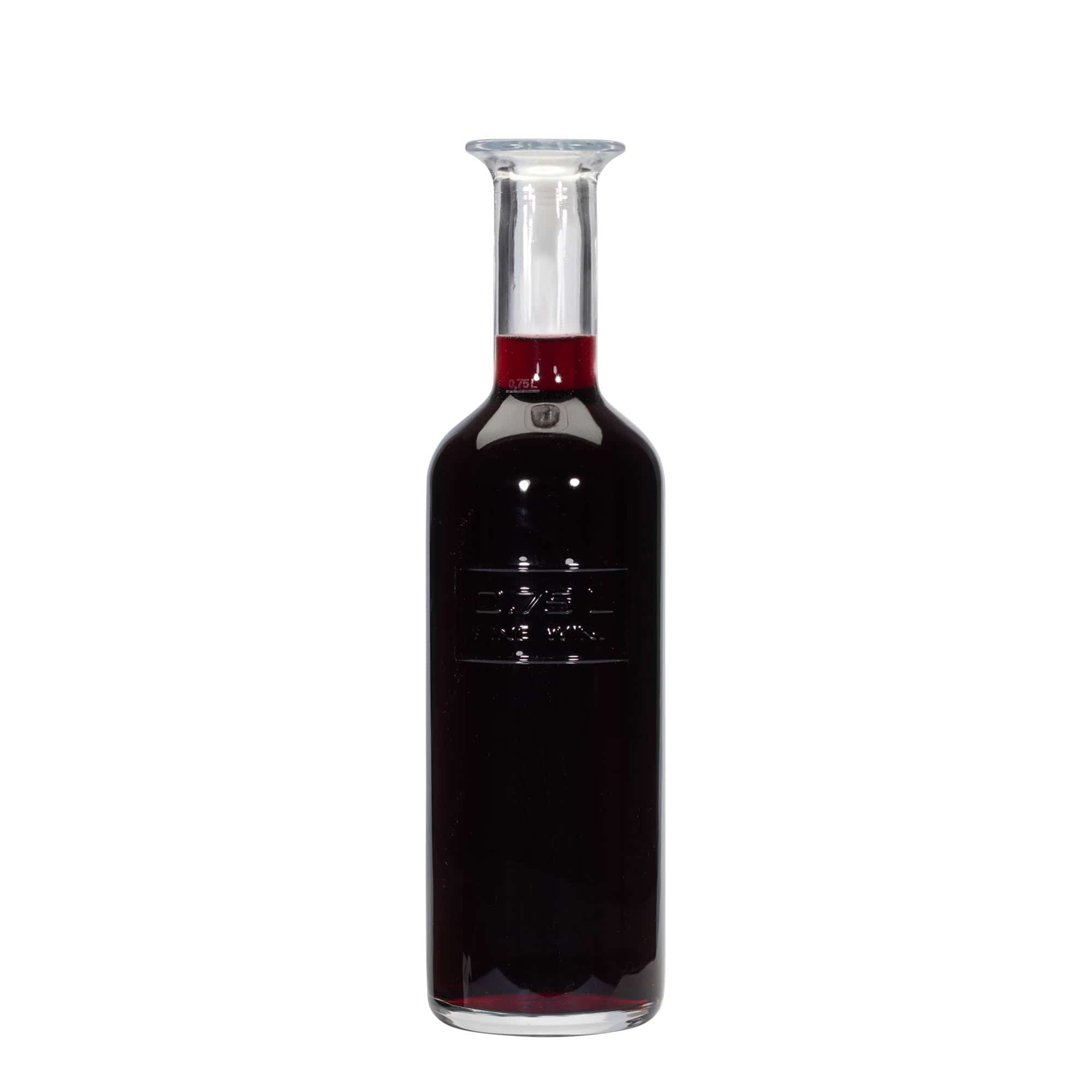 750 ml skleněná láhev 'Optima Fine Wine', hrdlo: korek