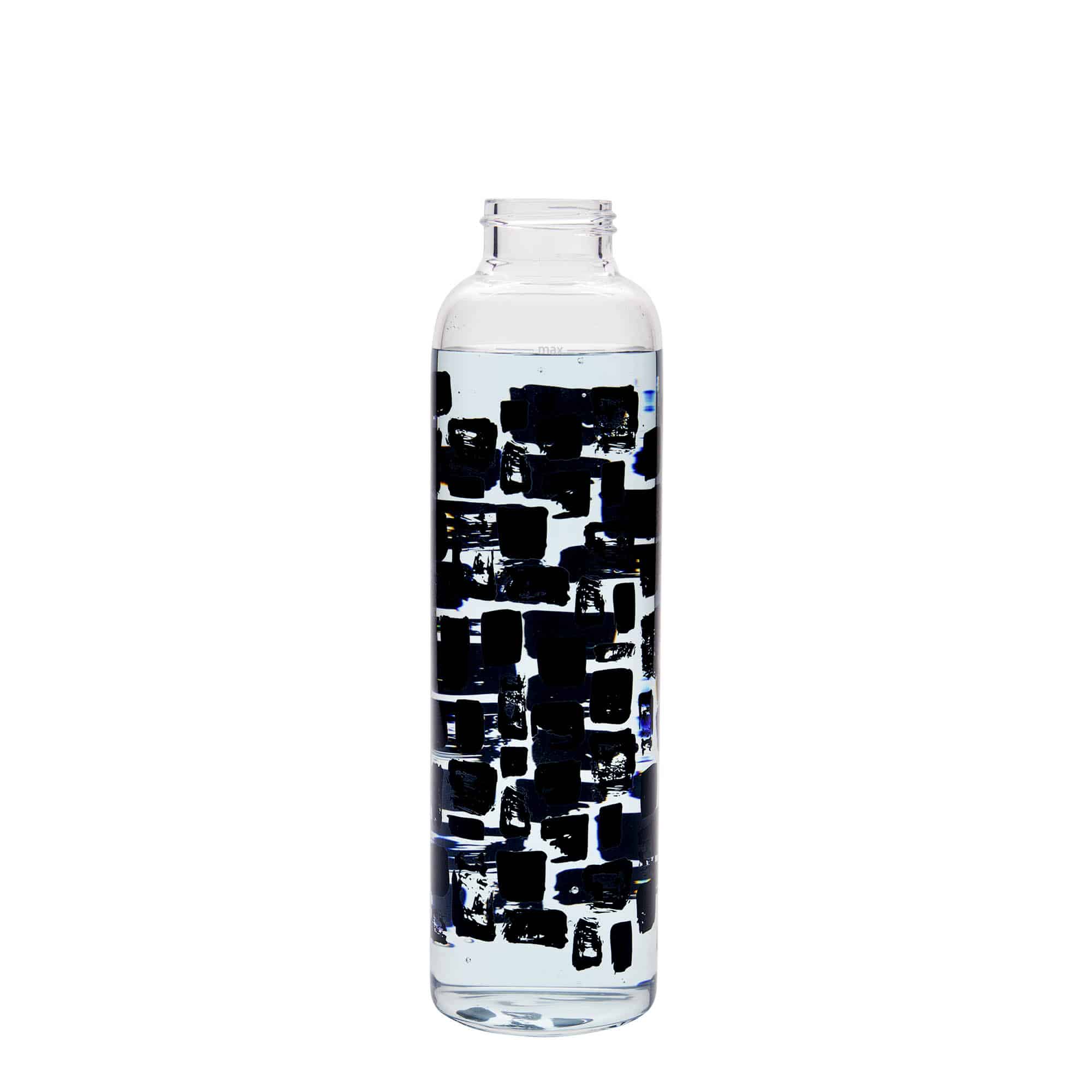 Lahev na pití 500 ml 'Perseus', motiv: černé obdélníčky, uzávěr: šroubovací uzávěr