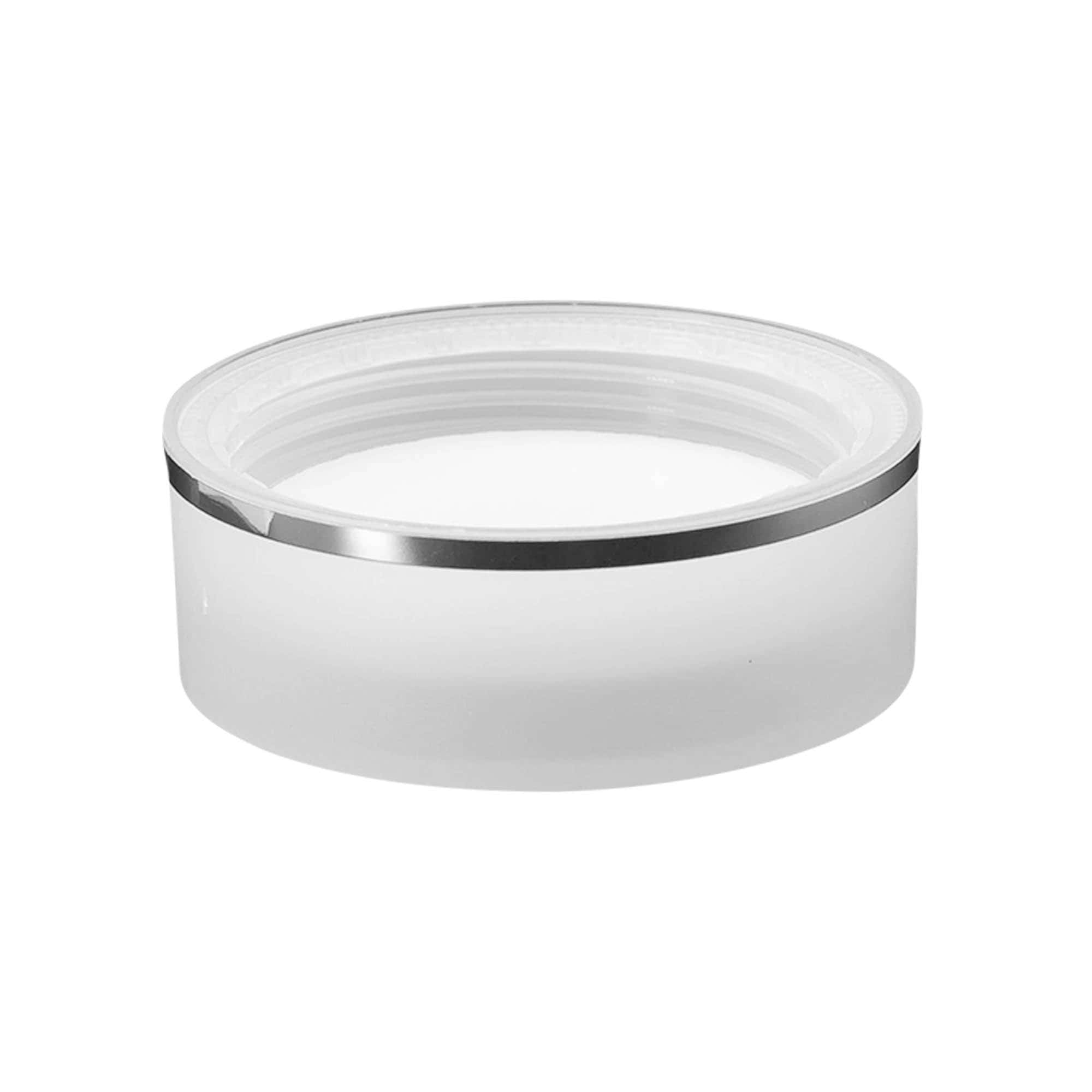 Šroubovací uzávěr 'Clear/Platin Edition', plast PP, bílý, pro ústí: 53/2P