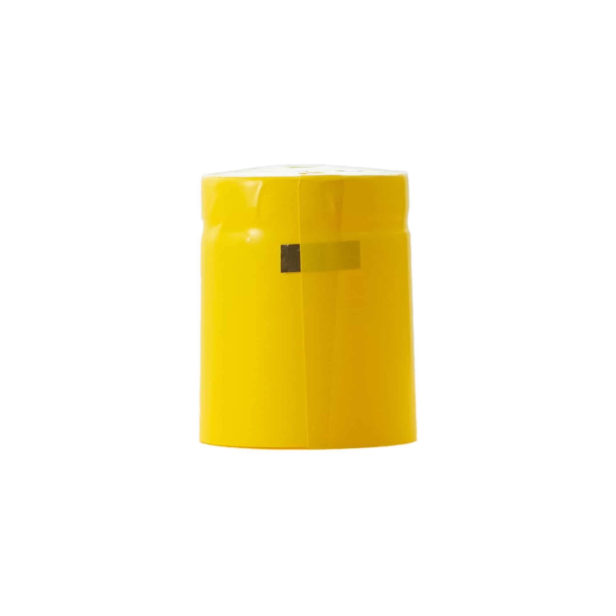 Smršťovací kapsle 32x41, plast PVC, žlutá