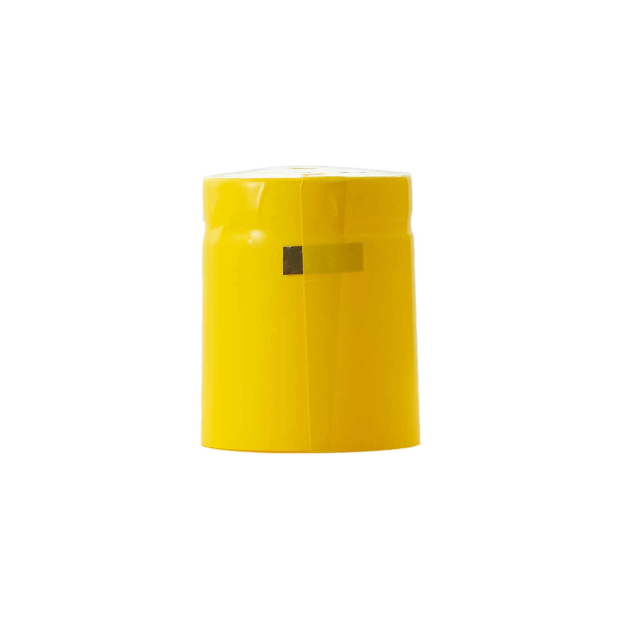 Smršťovací kapsle 32x41, PVC plast, žlutá
