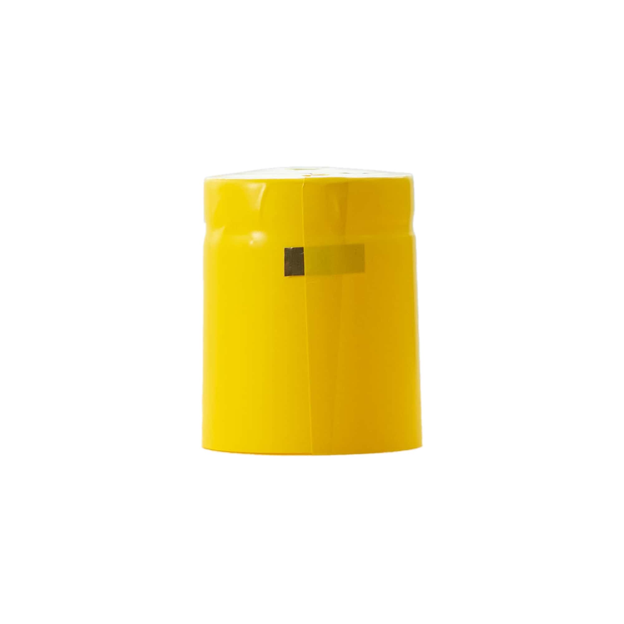 Smršťovací kapsle 32x41, PVC plast, žlutá