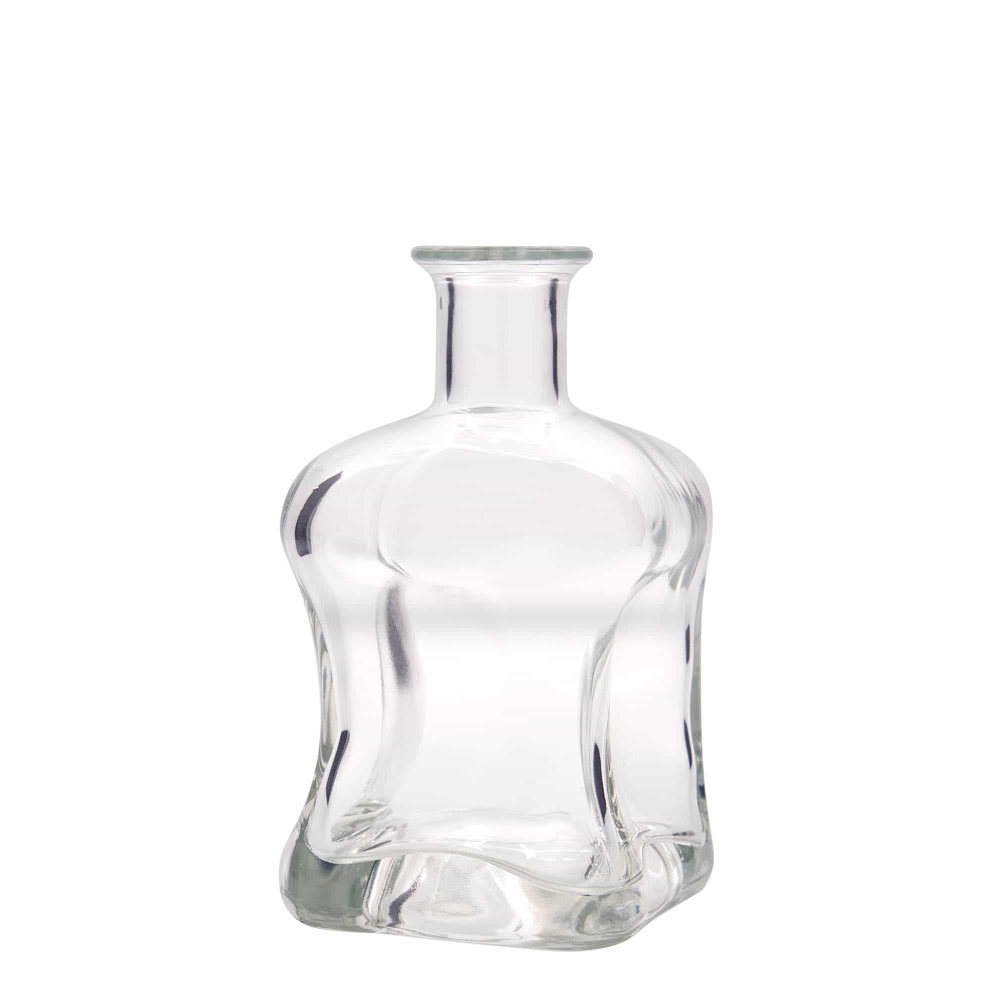 Skleněná lahev 500 ml 'Dublin', čtvercová, uzávěr: korek