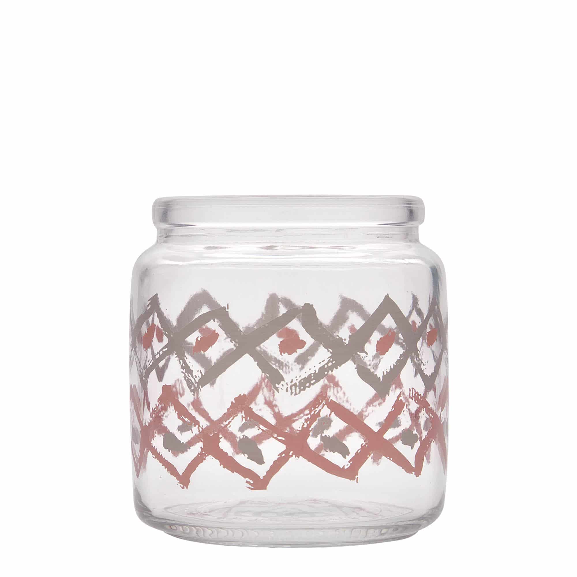 Sklenice s korkovým uzávěrem 750 ml 'Giara', motiv: Manolibera rosa, uzávěr: korek Sklenice s korkovým uzávěrem 750 ml 'Giara', motiv: Manolibera rosa, uzávěr: korek