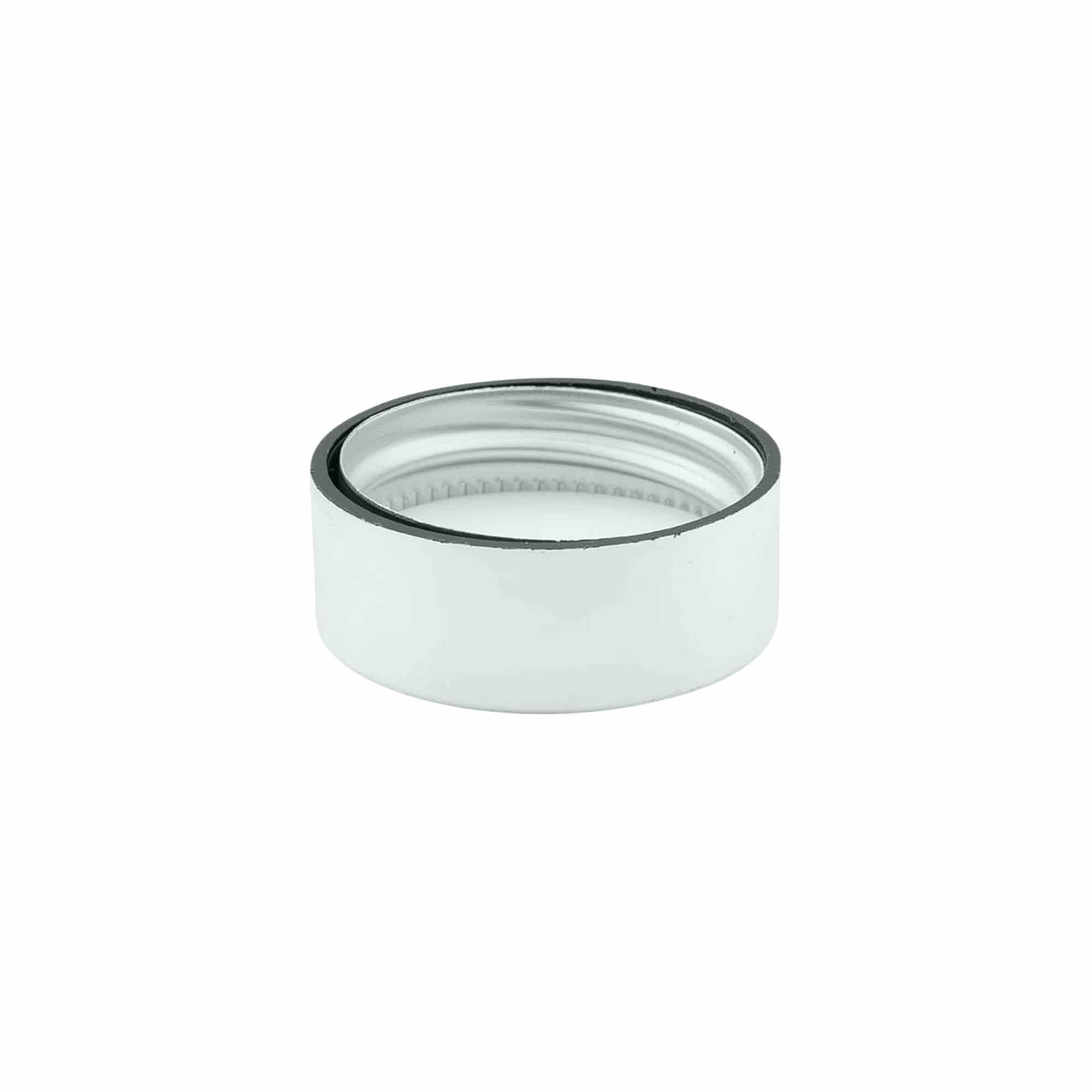 Šroubovací uzávěr, plast ABS, stříbrný, pro ústí: GPI 33/400