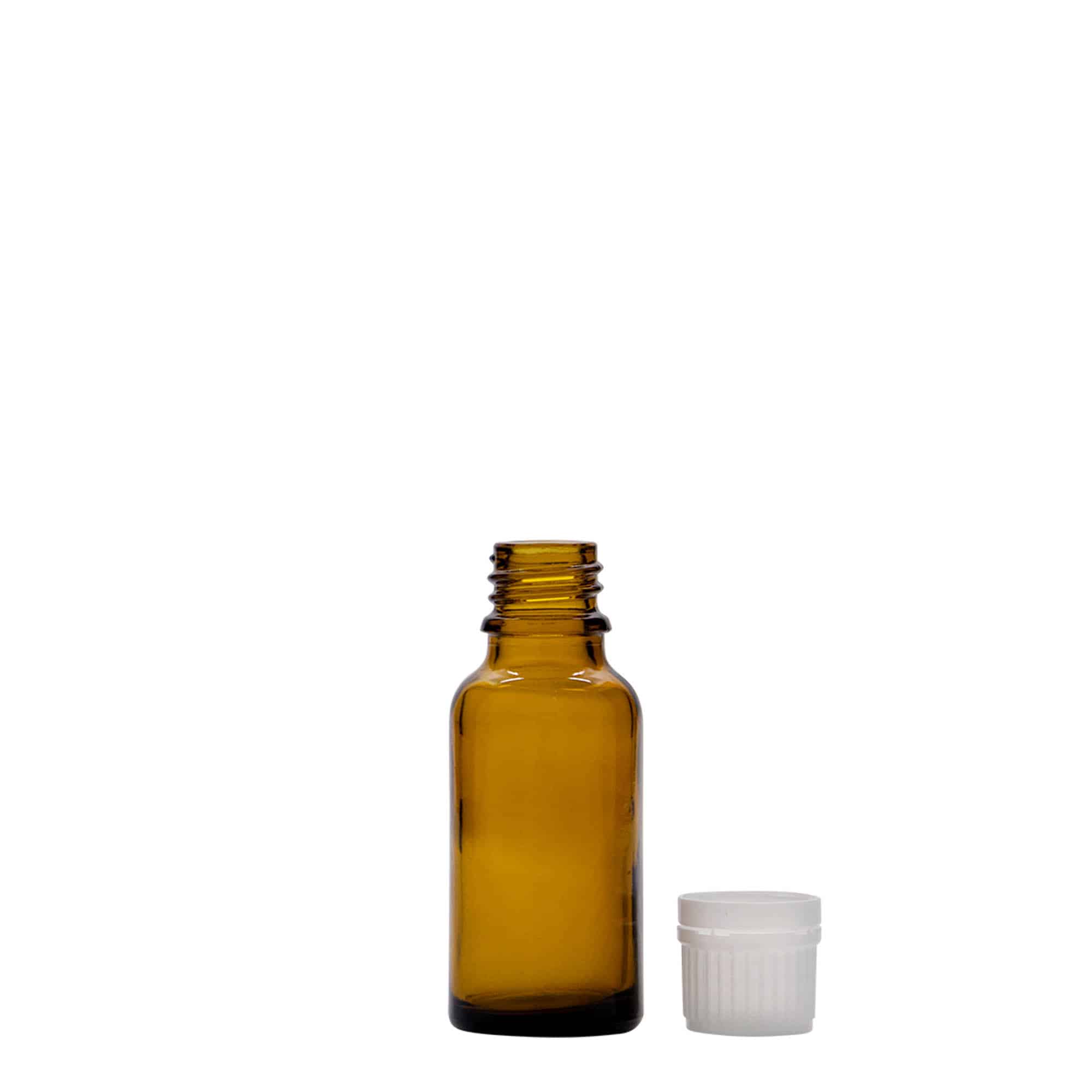 Lékovka 20 ml, sklo, hnědá, ústí: DIN 18