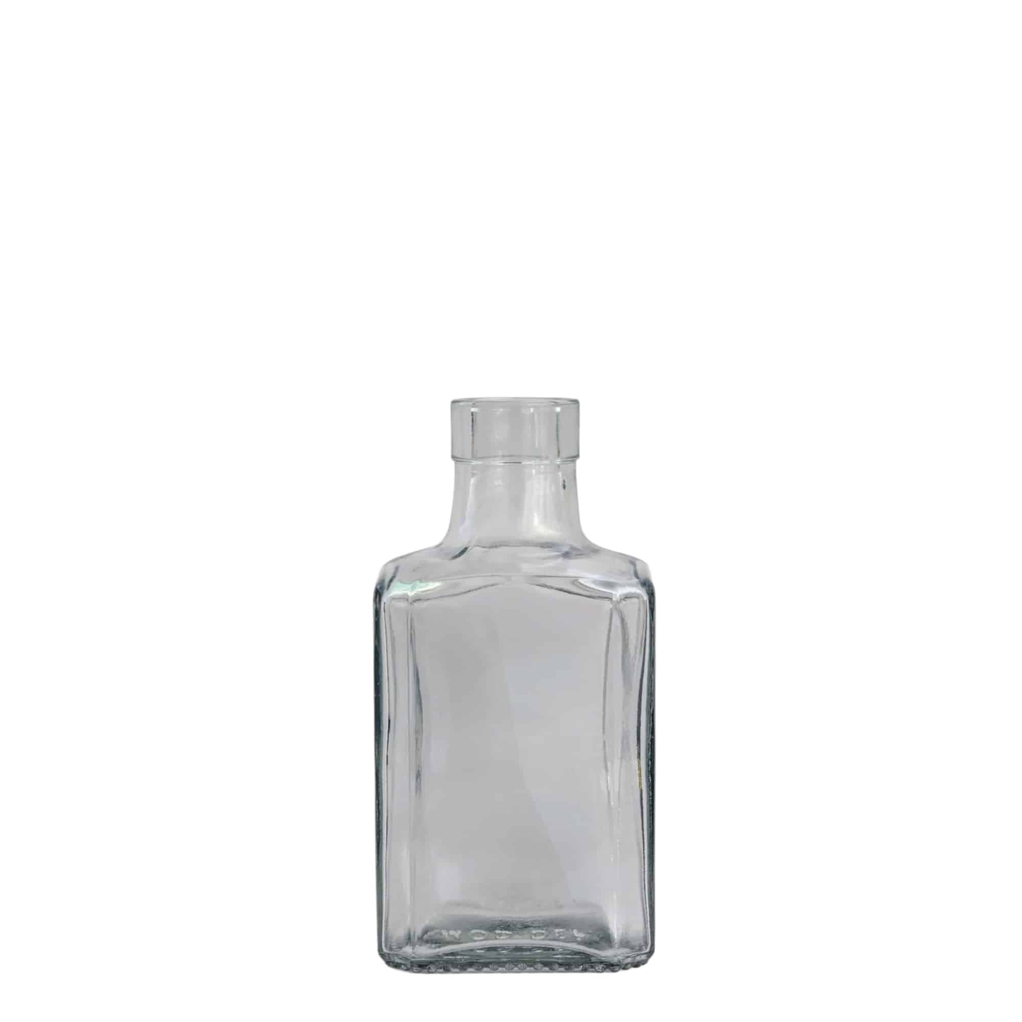 250 ml skleněná láhev 'Decanter Quadro Oberband', čtvercová, hrdlo: korek 250 ml skleněná láhev 'Decanter Quadro Oberband', čtvercová, hrdlo: korek