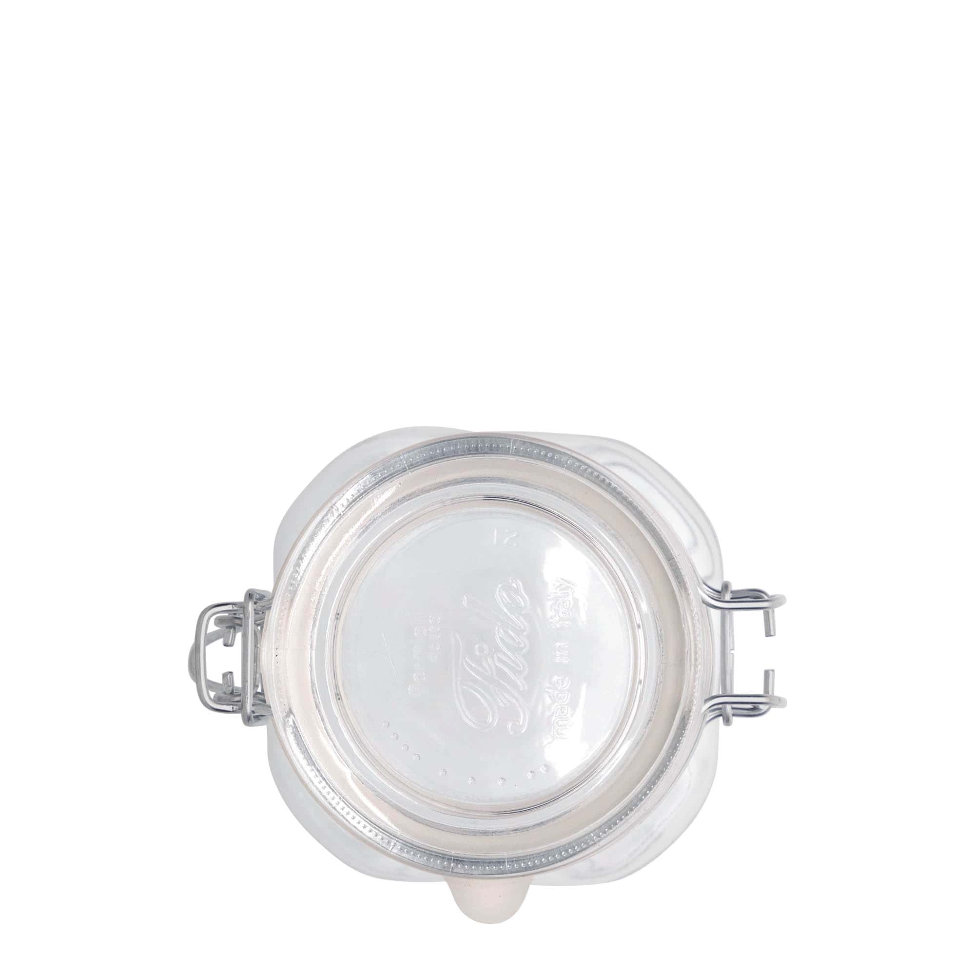 500 ml drátové zavírací sklenice 'Fido', čtvercová, hrdlo: drátové zavírání 500 ml drátové zavírací sklenice 'Fido', čtvercová, hrdlo: drátové zavírání