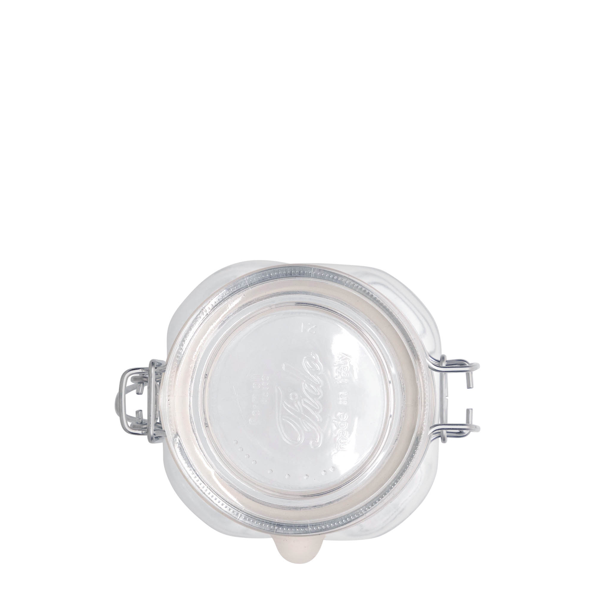 500 ml drátové zavírací sklenice 'Fido', čtvercová, hrdlo: drátové zavírání