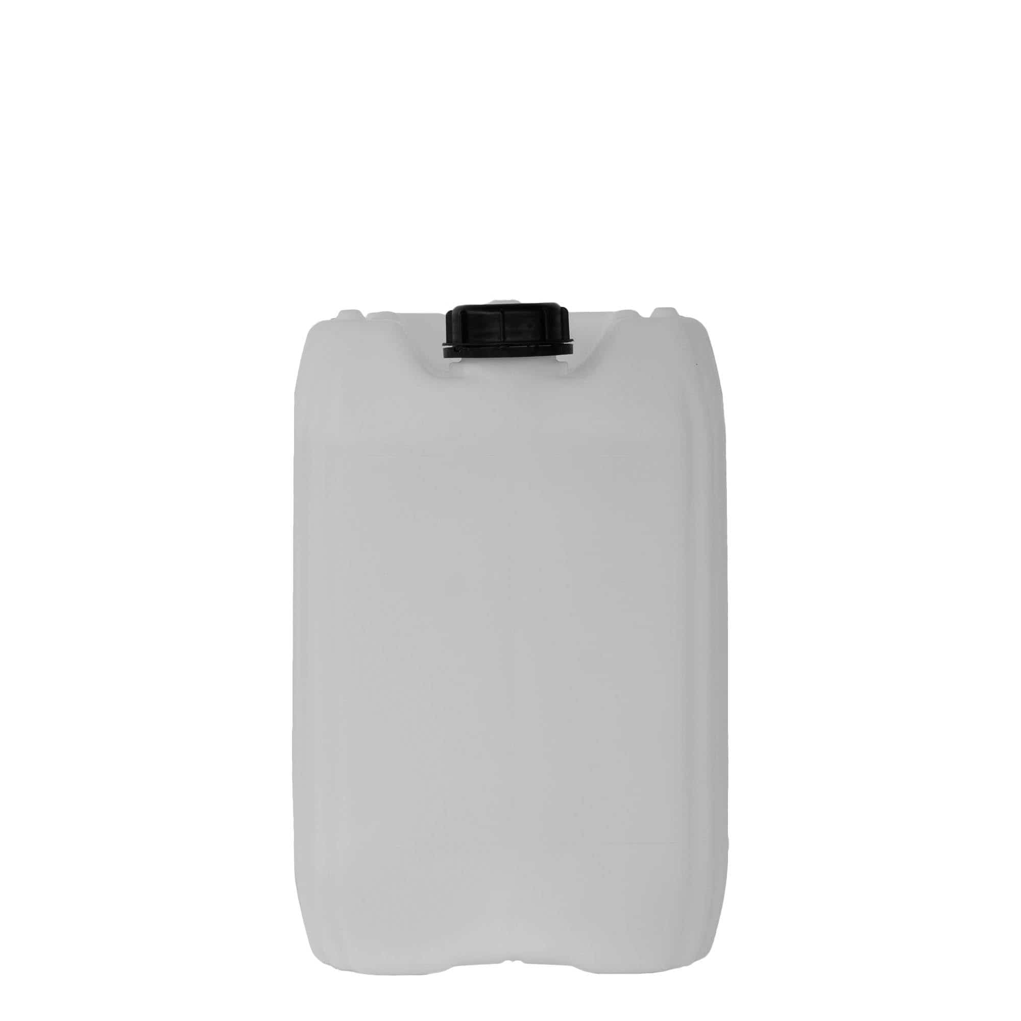 Kanystr 20 l, hranatý, plast HDPE, přírodní, uzávěr: ND 60