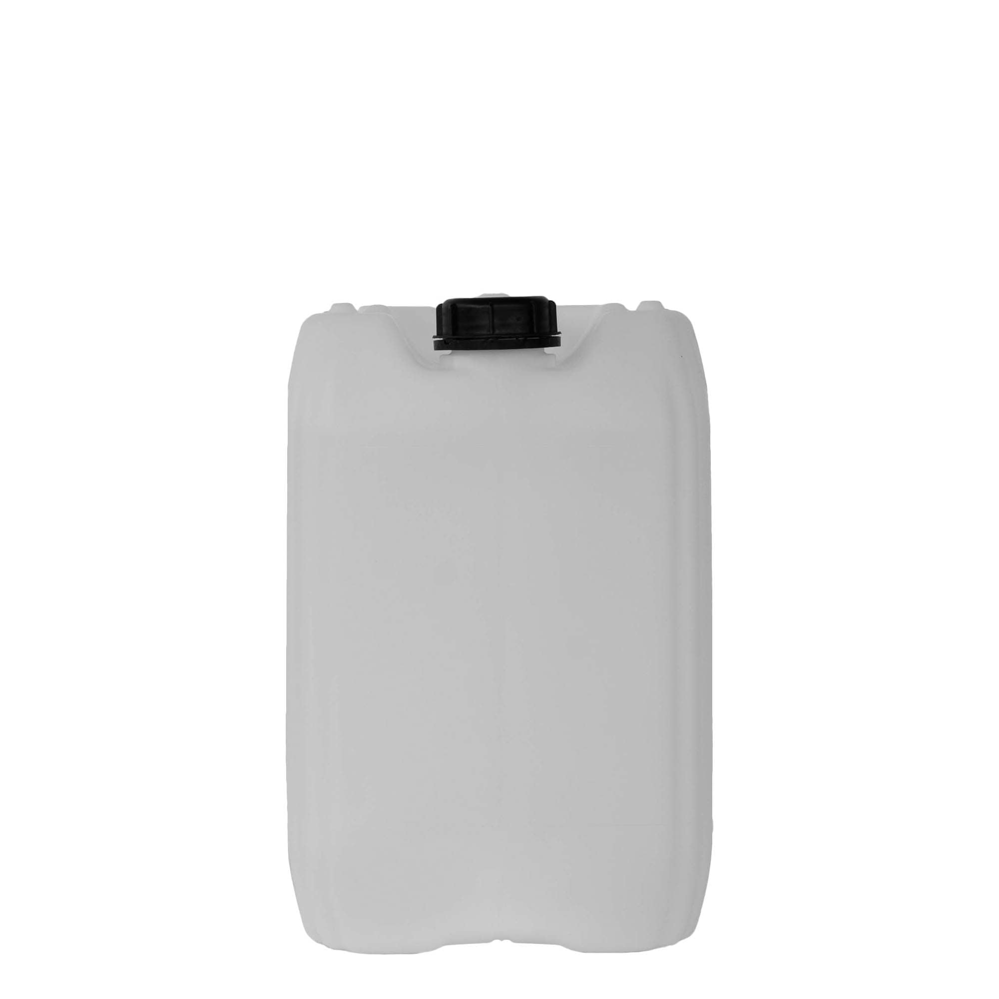20 l kanistr, obdélníkový, HDPE plast, přírodní, hrdlo: ND 60