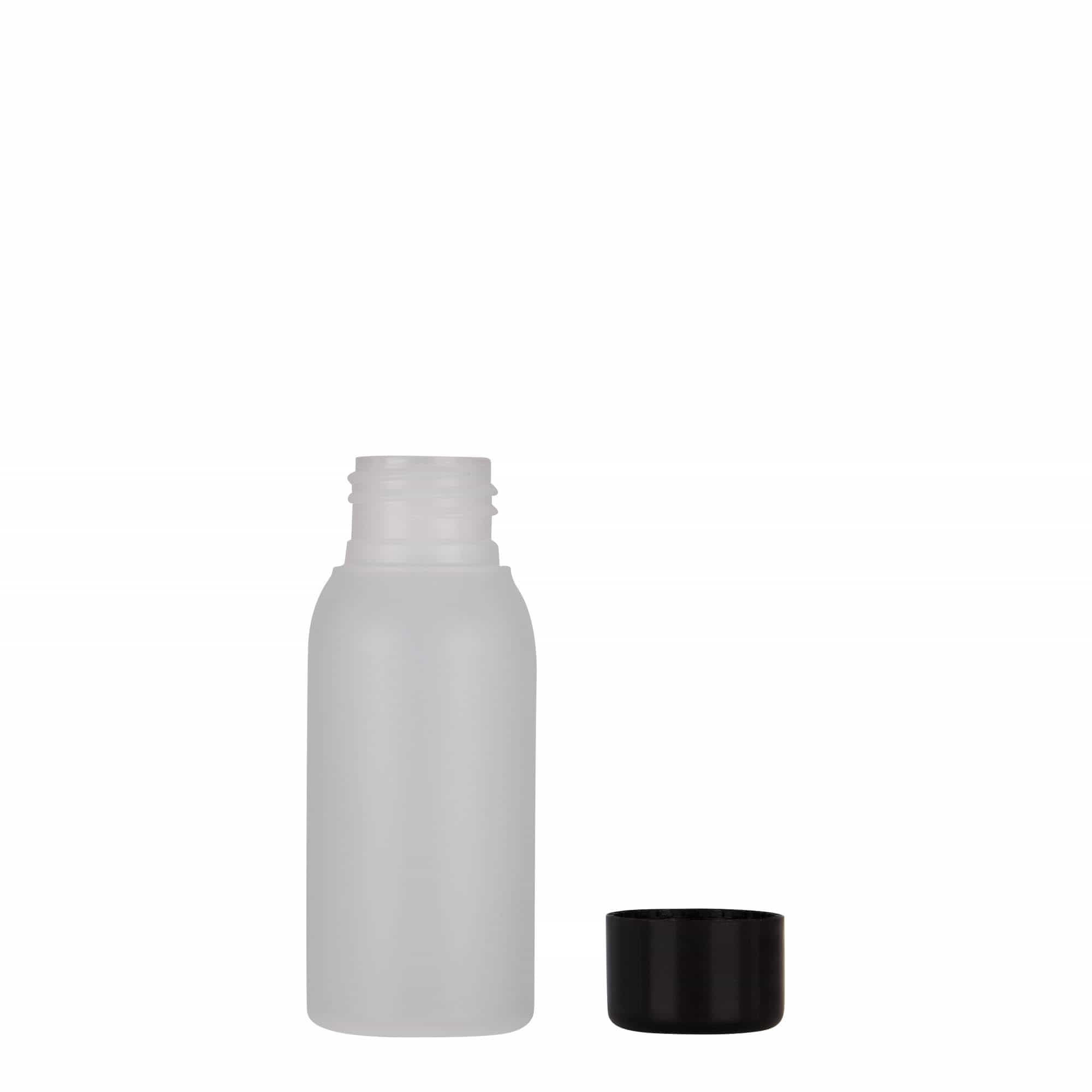 50 ml plastová lahvička 'Tuffy', HDPE, přírodní, hrdlo: 24/410
