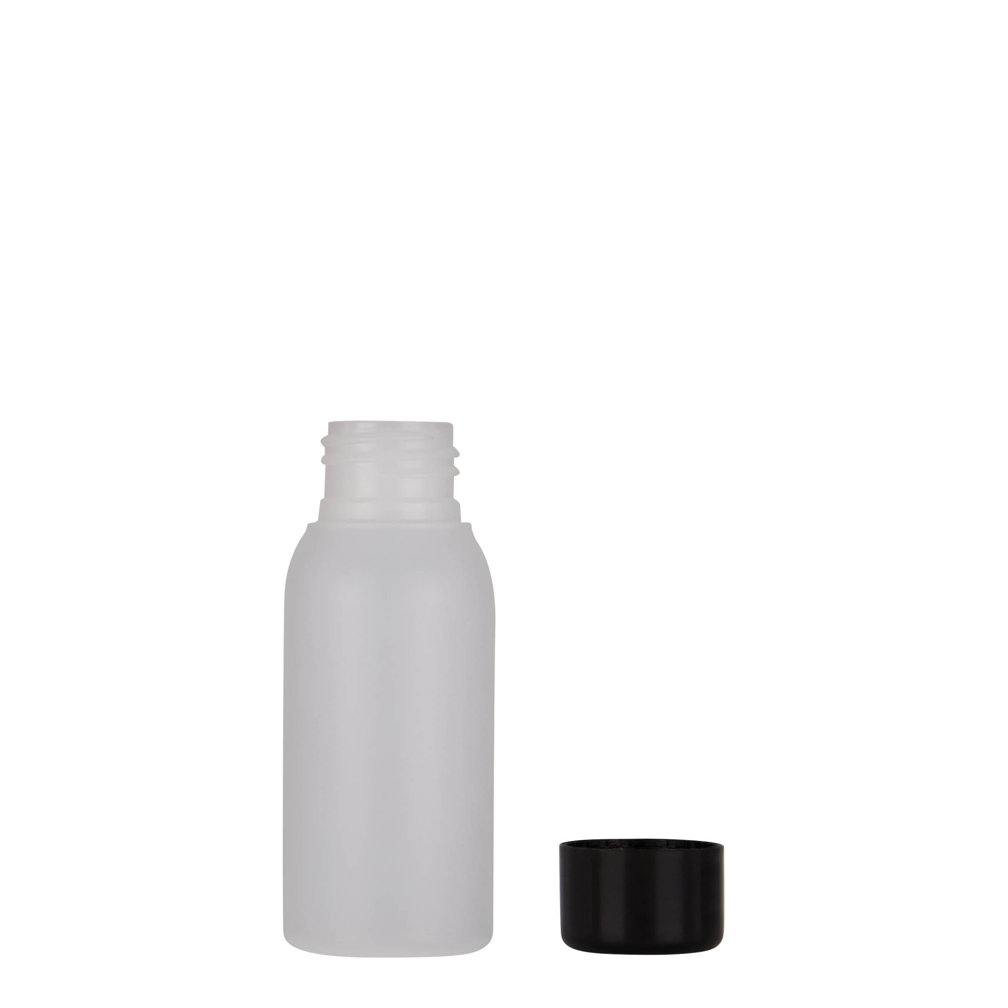 50 ml plastová lahvička 'Tuffy', HDPE, přírodní, hrdlo: 24/410 50 ml plastová lahvička 'Tuffy', HDPE, přírodní, hrdlo: 24/410