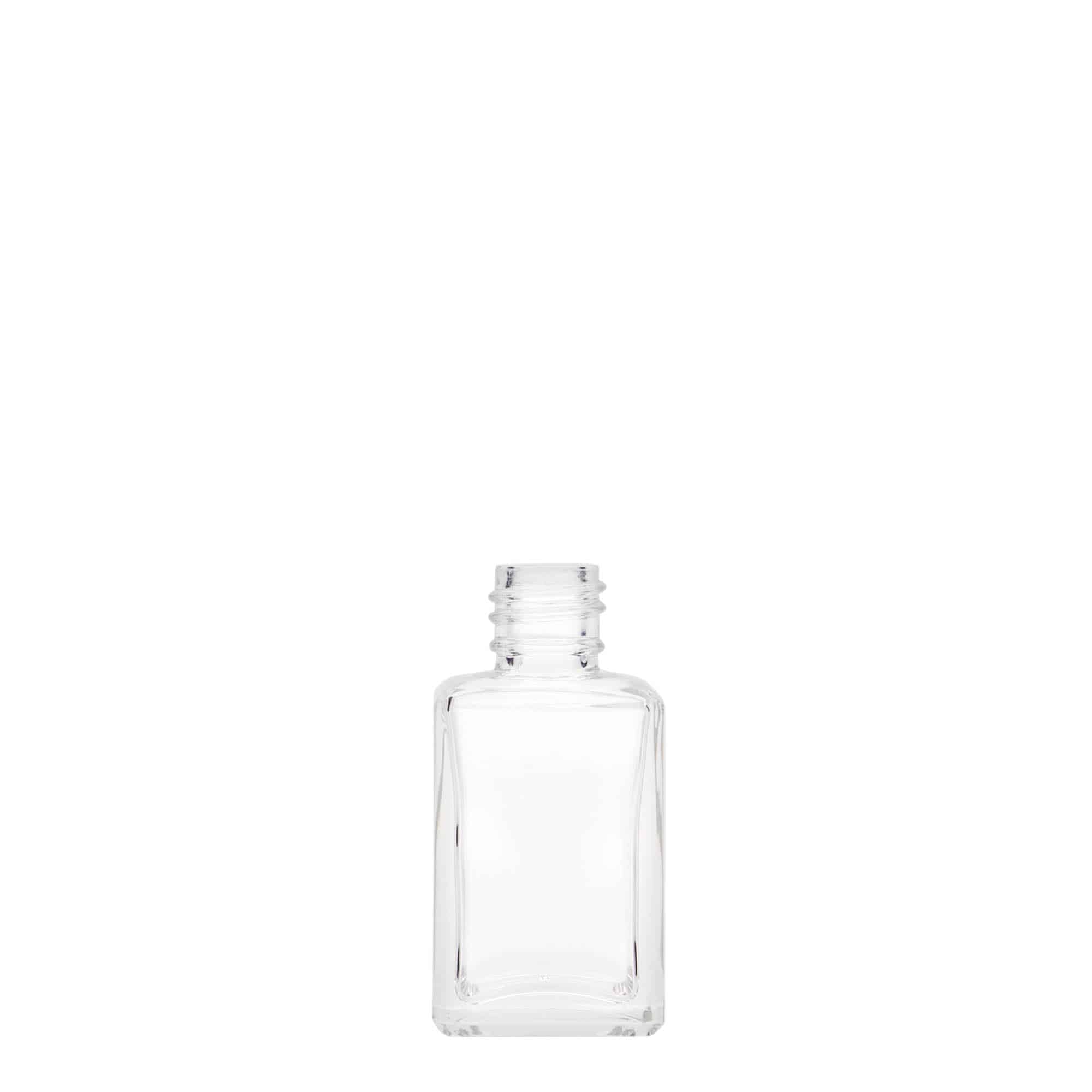 30 ml skleněná lahvička „Tamme“, čtvercová, hrdlo: PP 18