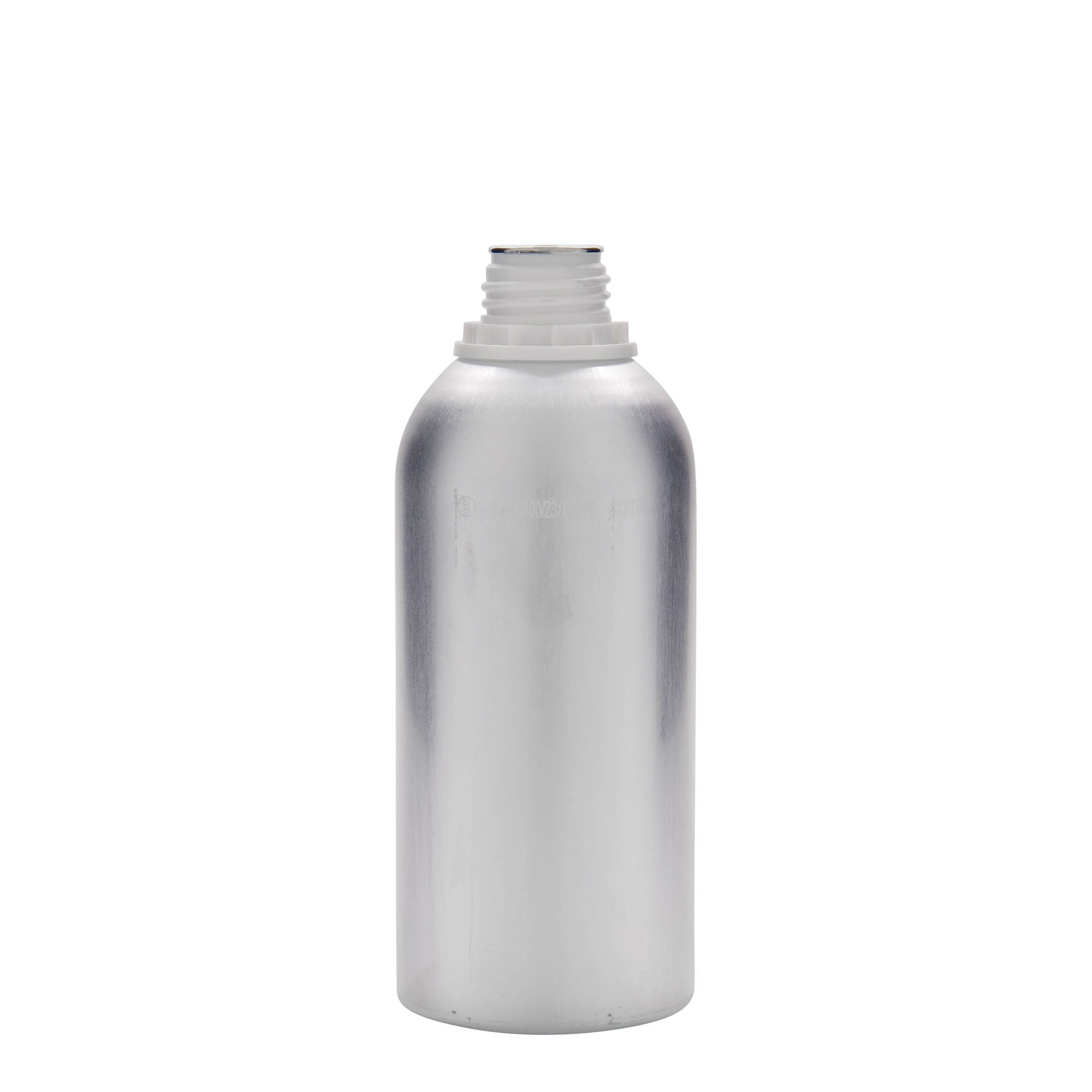625 ml hliníková láhev, kov, stříbrná, hrdlo: DIN 32