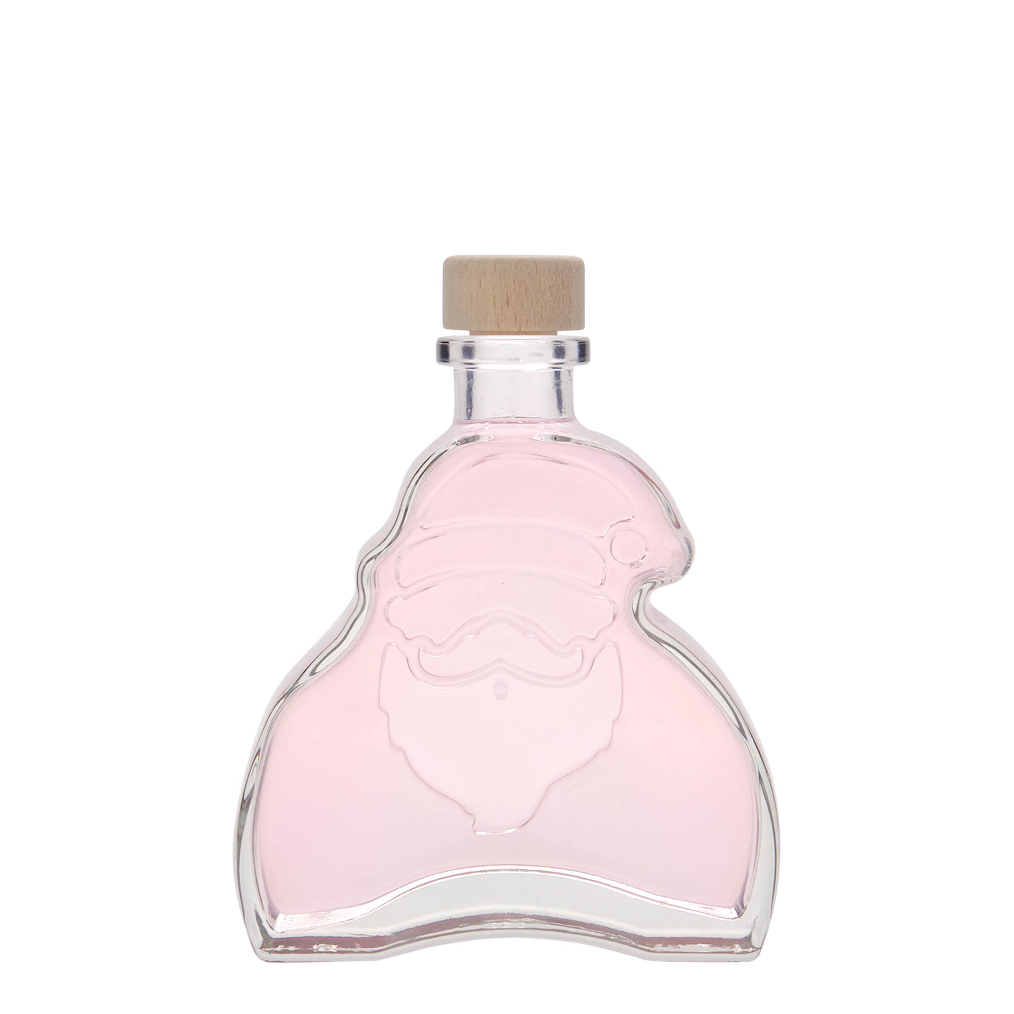 200 ml skleněná lahvička 'Santa Claus', hrdlo: korek 200 ml skleněná lahvička 'Santa Claus', hrdlo: korek