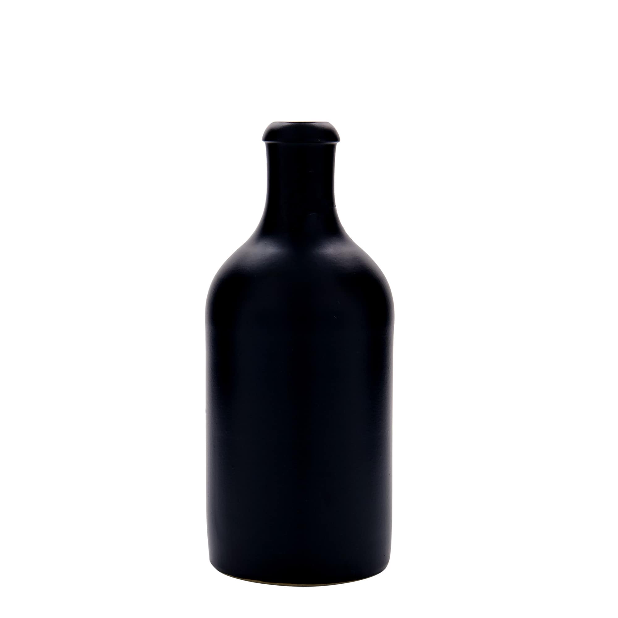 500 ml keramický džbán, kamenina, černý, hrdlo: s uzávěrem na pantu
