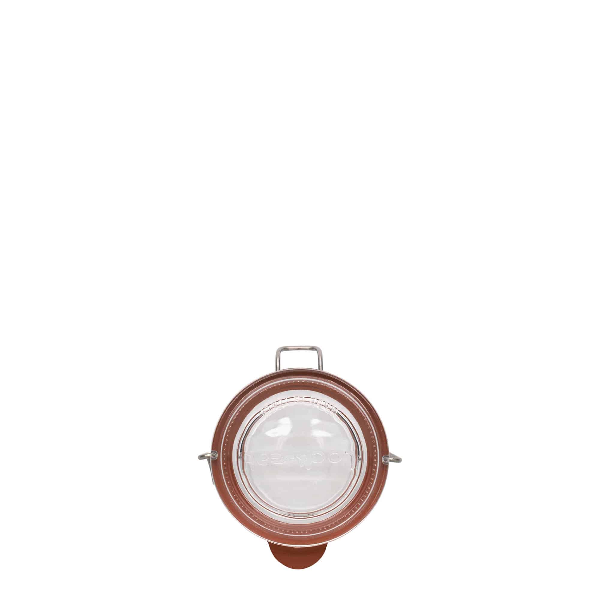 80 ml zavařovací sklenice s drátěným uzávěrem 'Lock-Eat', hrdlo: drátěný uzávěr